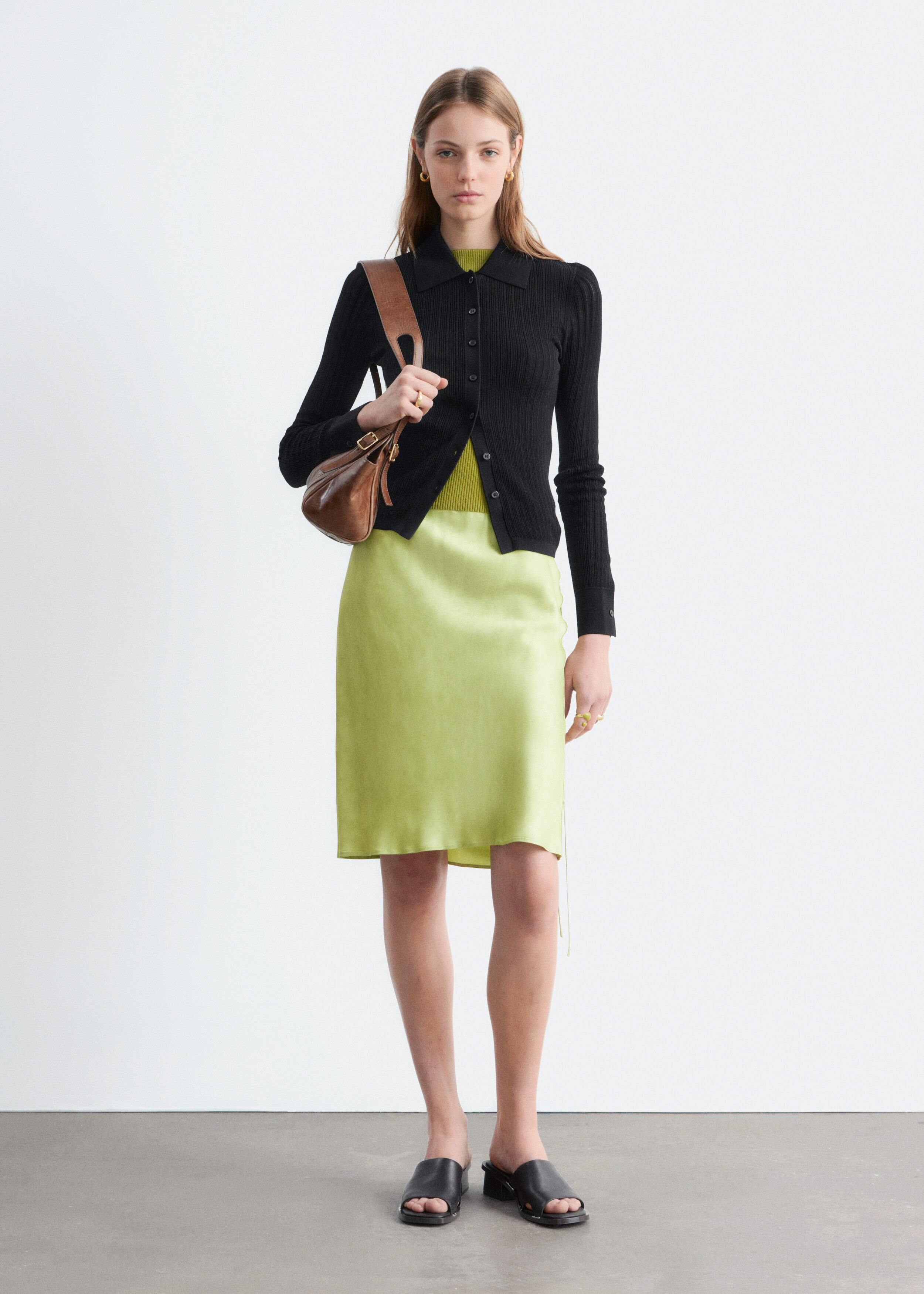& Other Stories POINTELLE RIB POLO SHIRT
