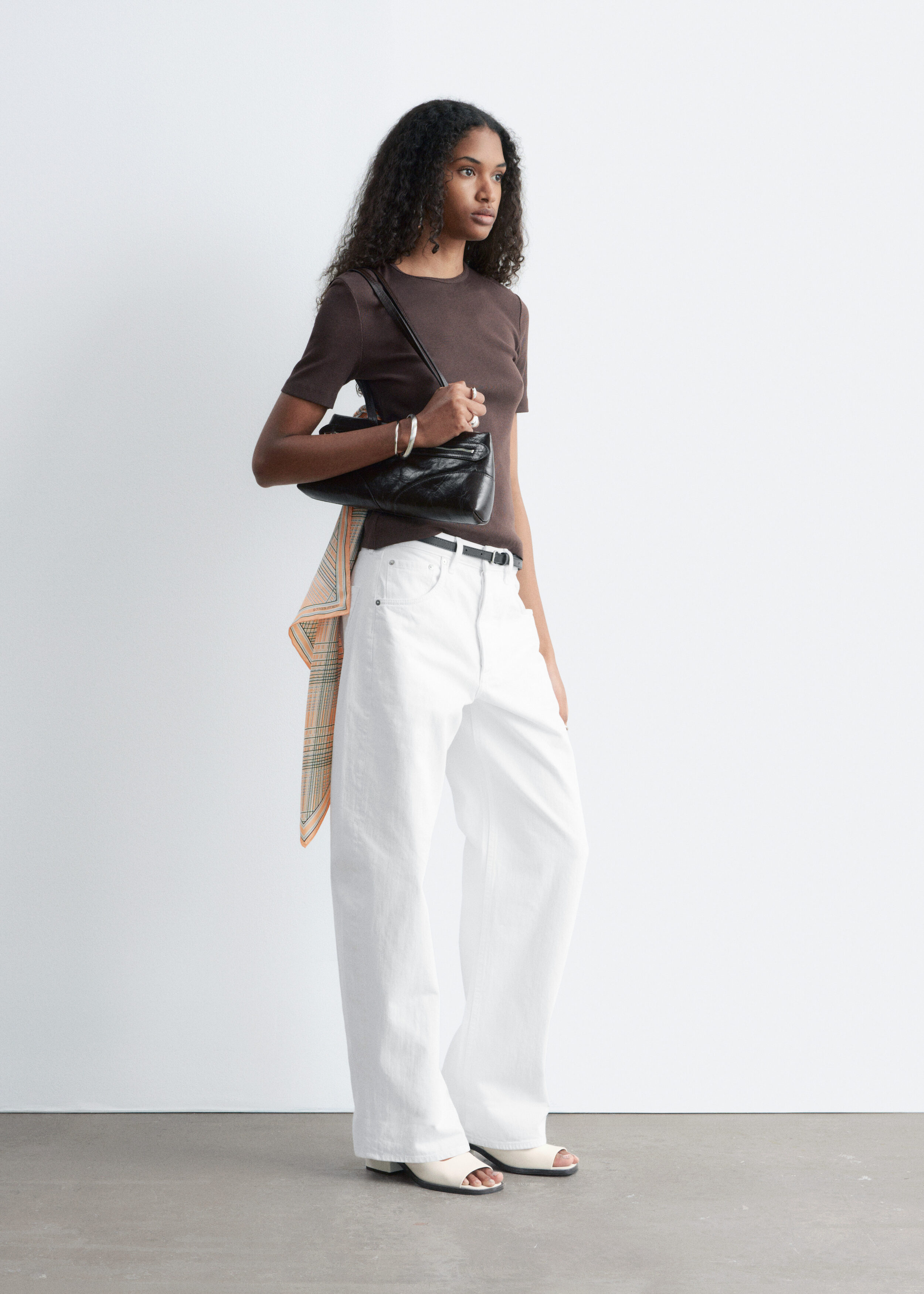 & Other Stories RIBBED T-SHIRT