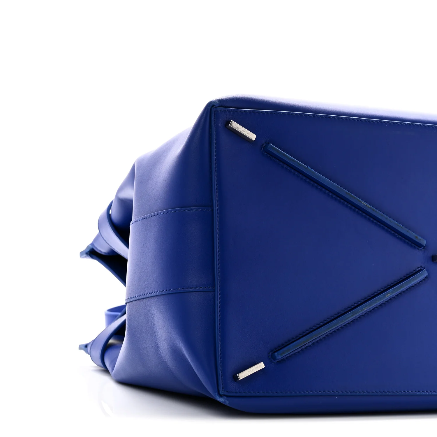 Calfskin Calfskin XL Gancini Buckles Tote Bag Blue - Top Club