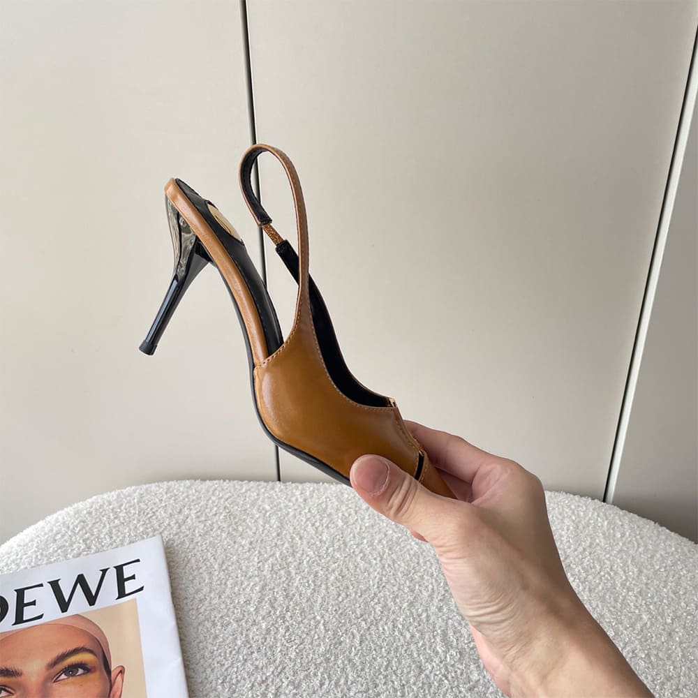 YSL Babylone Breteuil Slingback Pumps in Patent Leather - Top Club