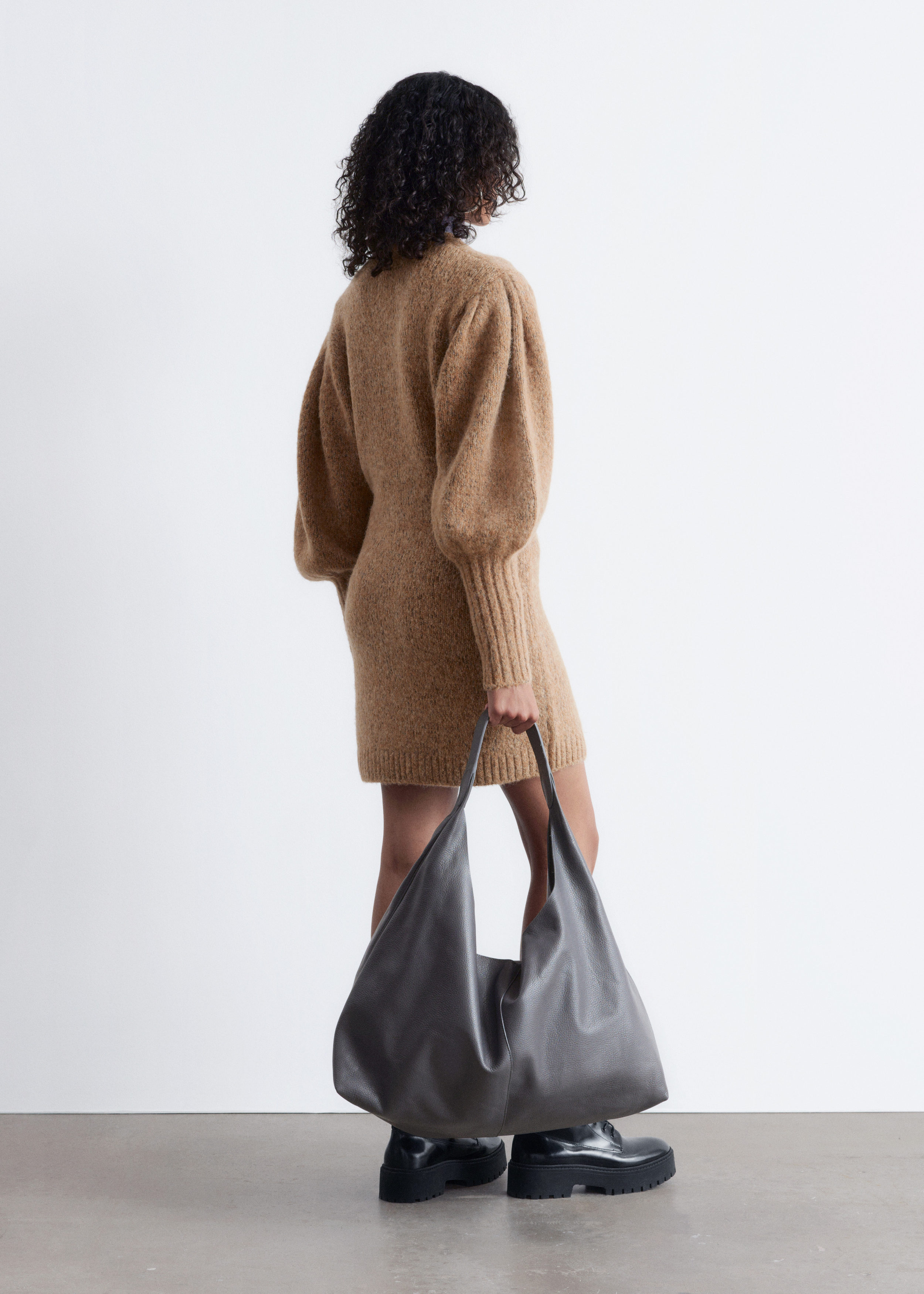 & Other Stories ALPACA-BLEND MINI DRESS