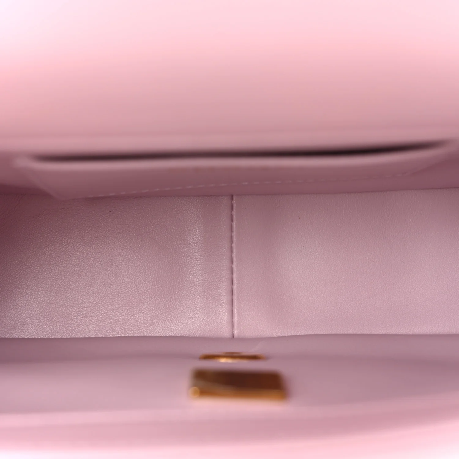 Lambskin Quilted Pearl Small Flap Light Purple - Top Club