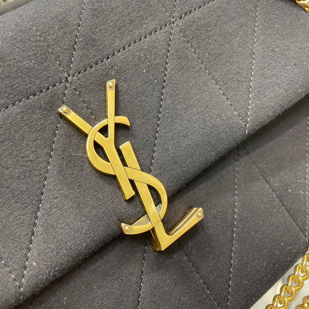 YSL Jamie Medium Chain Bag Black Carr�� Rive Gauche 24��15.5��6.5cm - Top Club