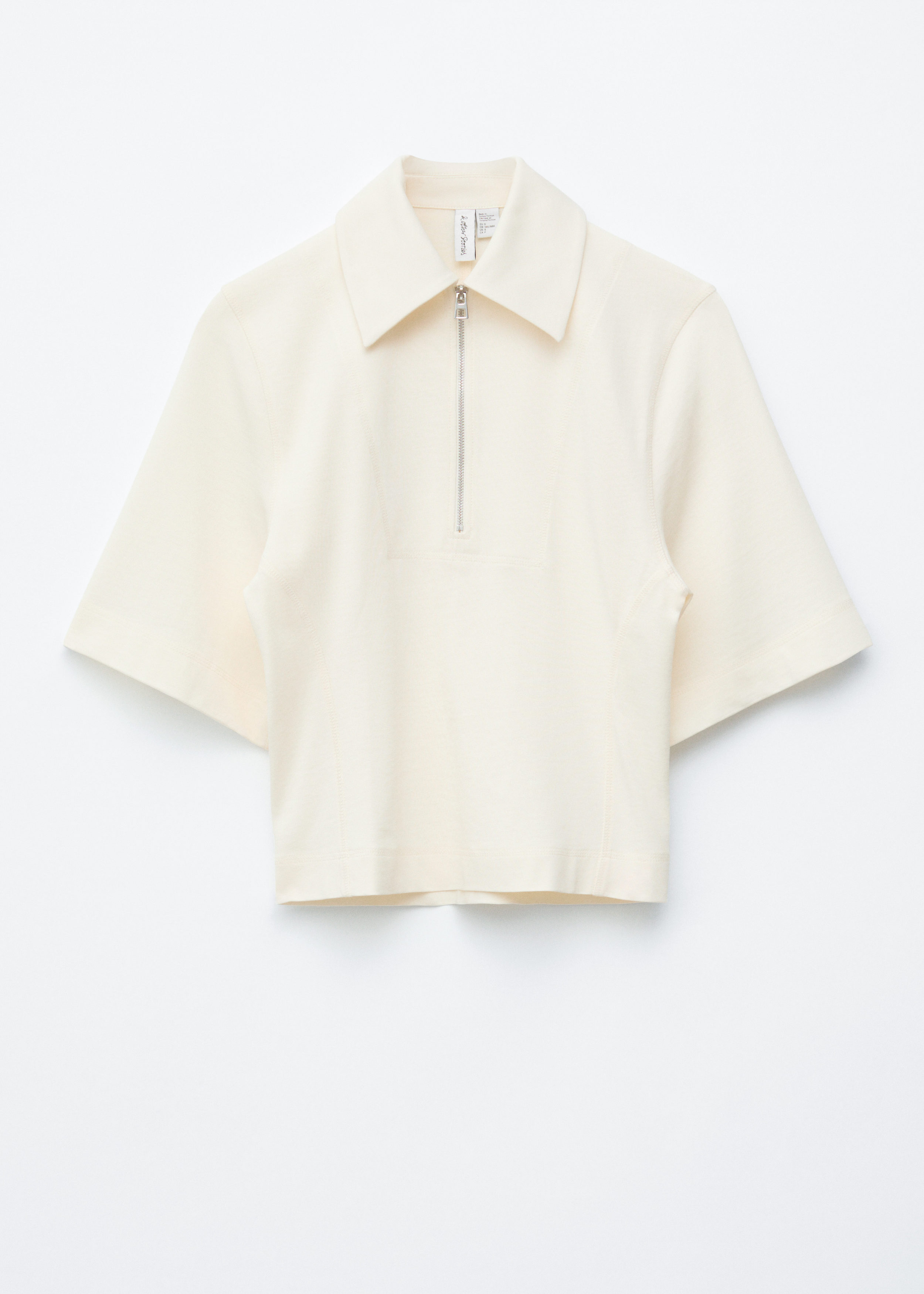 & Other Stories HALF-ZIP POLO TOP