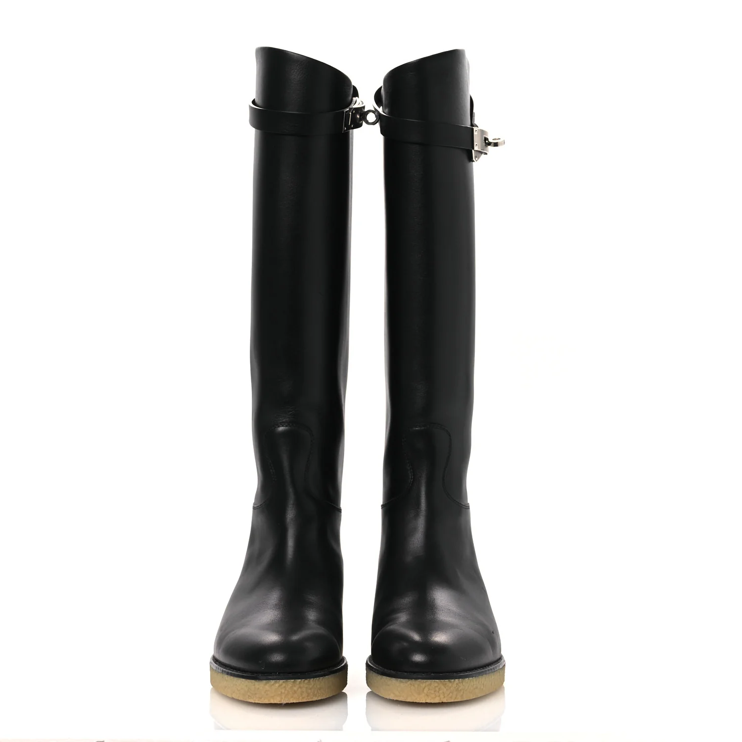 Calfskin Faustine Boots 38 Black - Top Club