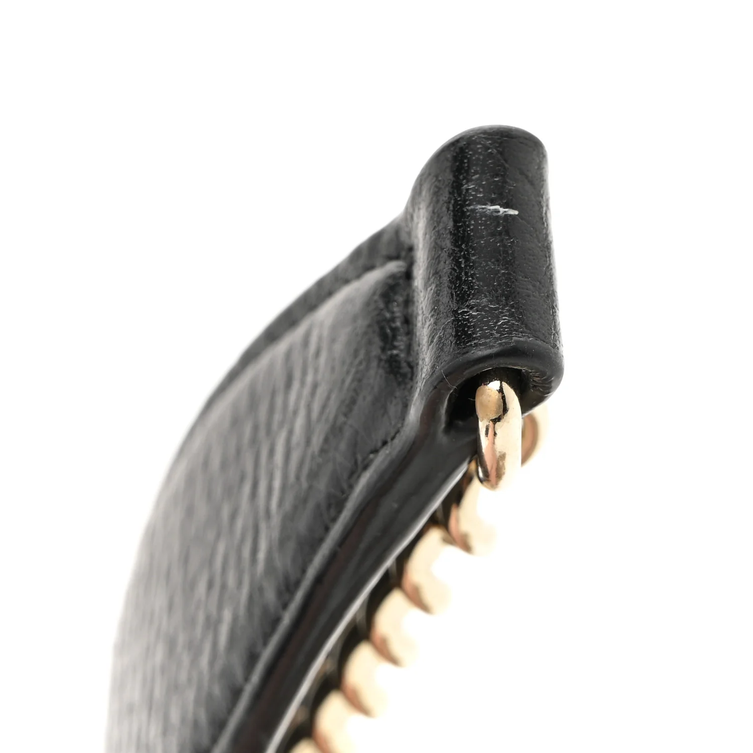 Pebbled Calfskin Soho Wallet On Chain Black - Top Club