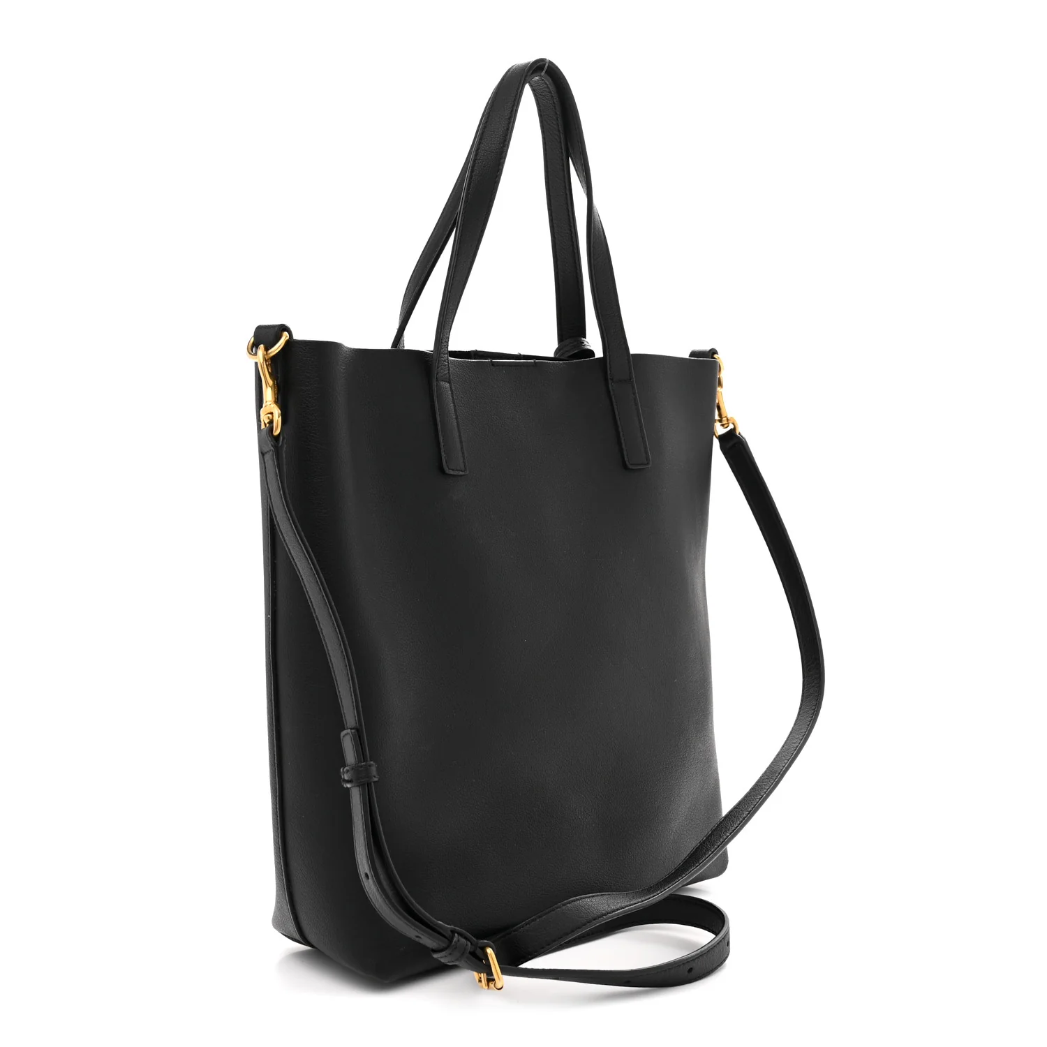 Calfskin Toy Shopping Tote Black - Top Club