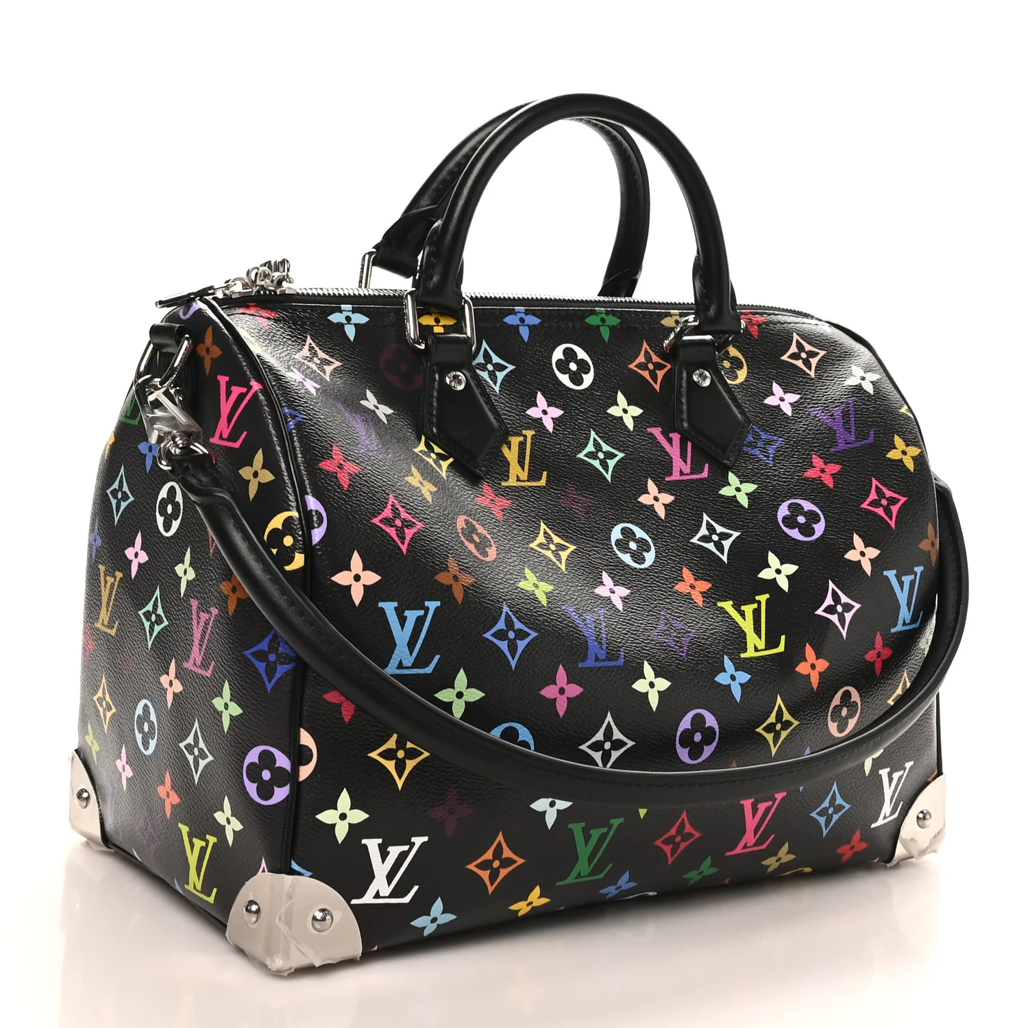 LV X TM Monogram Multicolor Speedy Soft 30 Black - Top Club