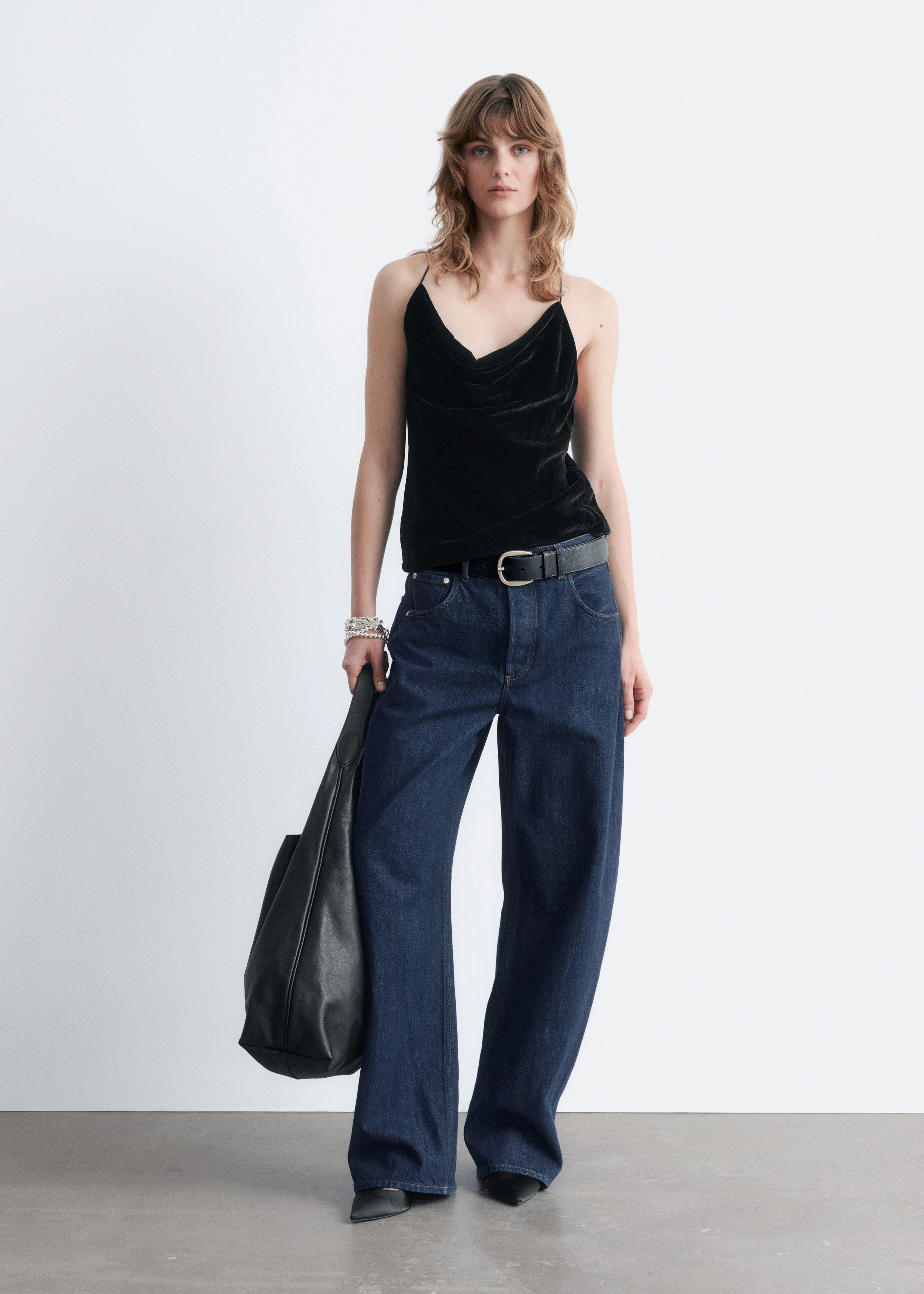 & Other Stories STRAPPY VELVET TOP