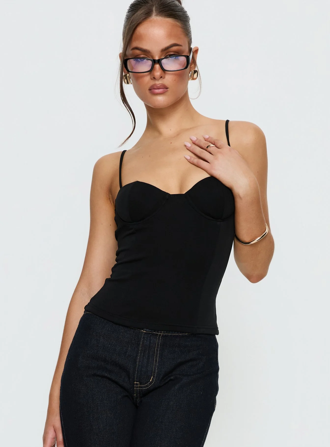 Anataza Underwire Top Black