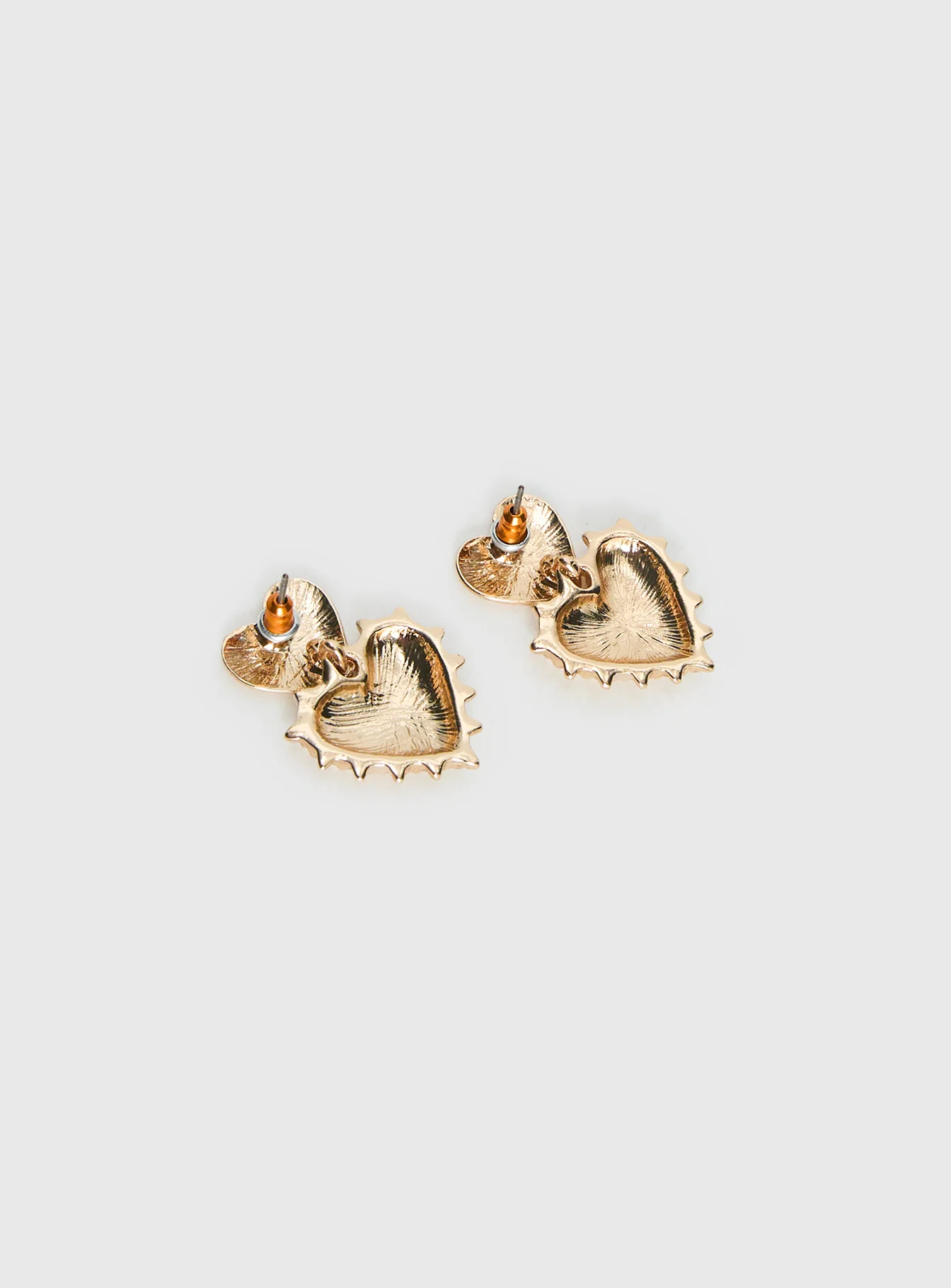 Eliette Heart Earrings Gold