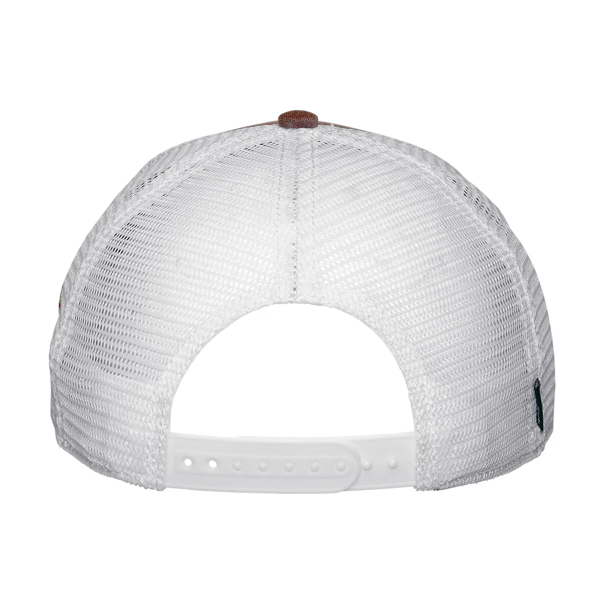 League Men's Howser/FS Design Adjustable Mid Profile Trucker - Melange Brown/White - MoB Apparel