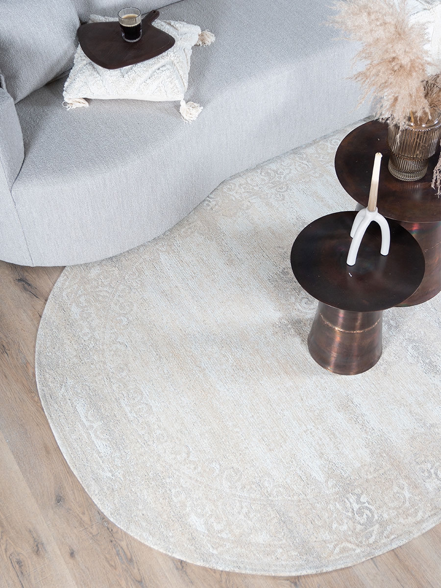 Vloerkleed Adel Medaillon beige 26001 - Ovaal 200 x 290 cm