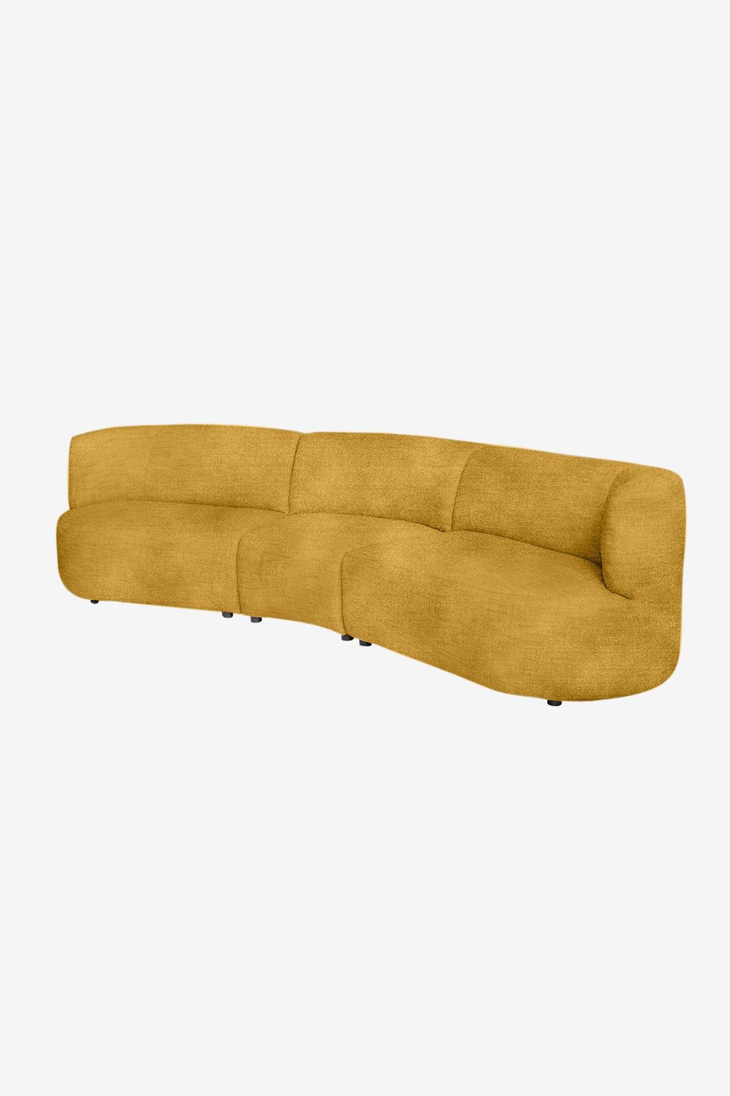 Empress velvet 3.5-zits bank Juke oker