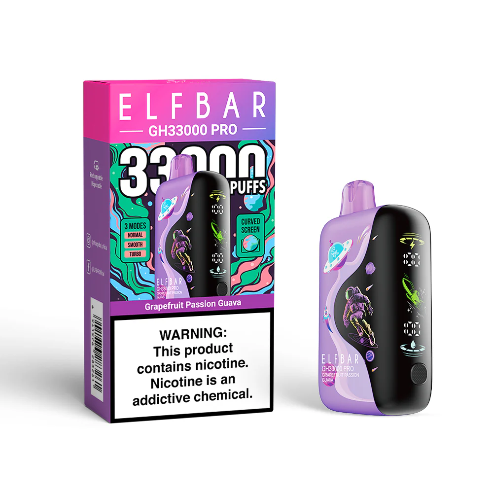 ELFBAR GH33000 PRO Rechargeable Disposable Vape (All Flavours)