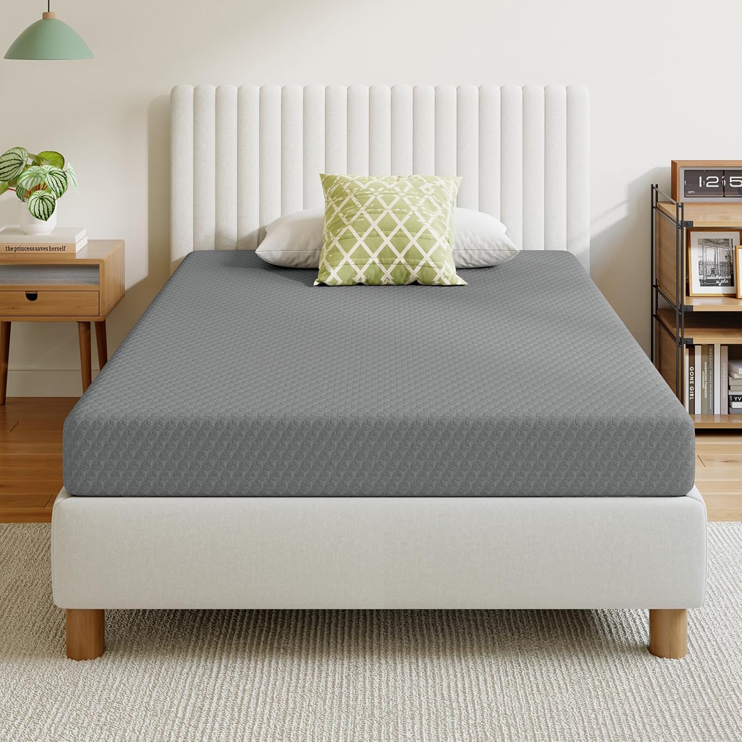 Novilla Queen Mattress 12 Inch, Queen Memory Foam Mattress for Cool Night Sleep & Pressure Relief, Thermally Balanced Foam Mattresses for Heat Dissipation, CertiPUR-US Certified Mattresses in a Box