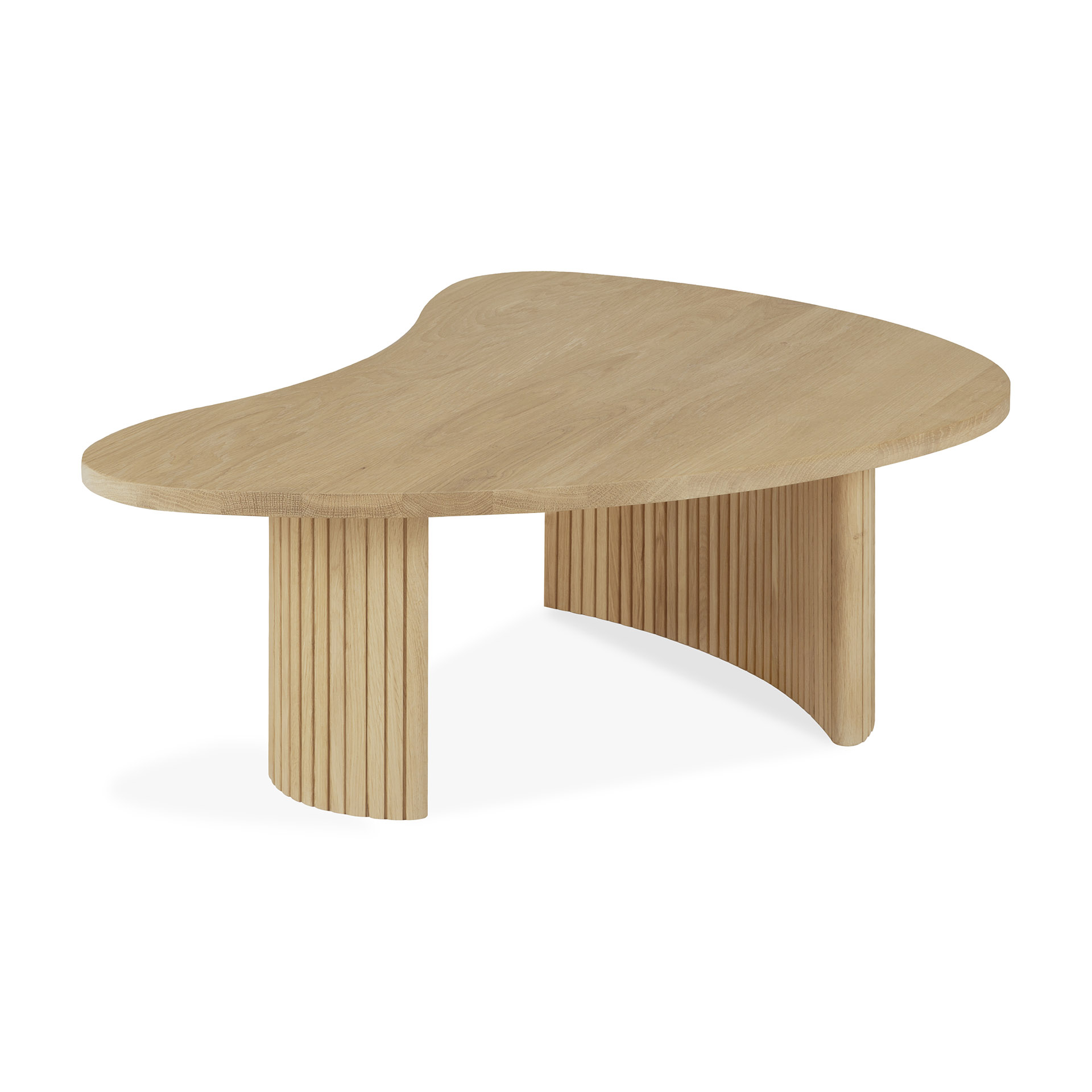 Boomerang koffietafel - eiken - klein