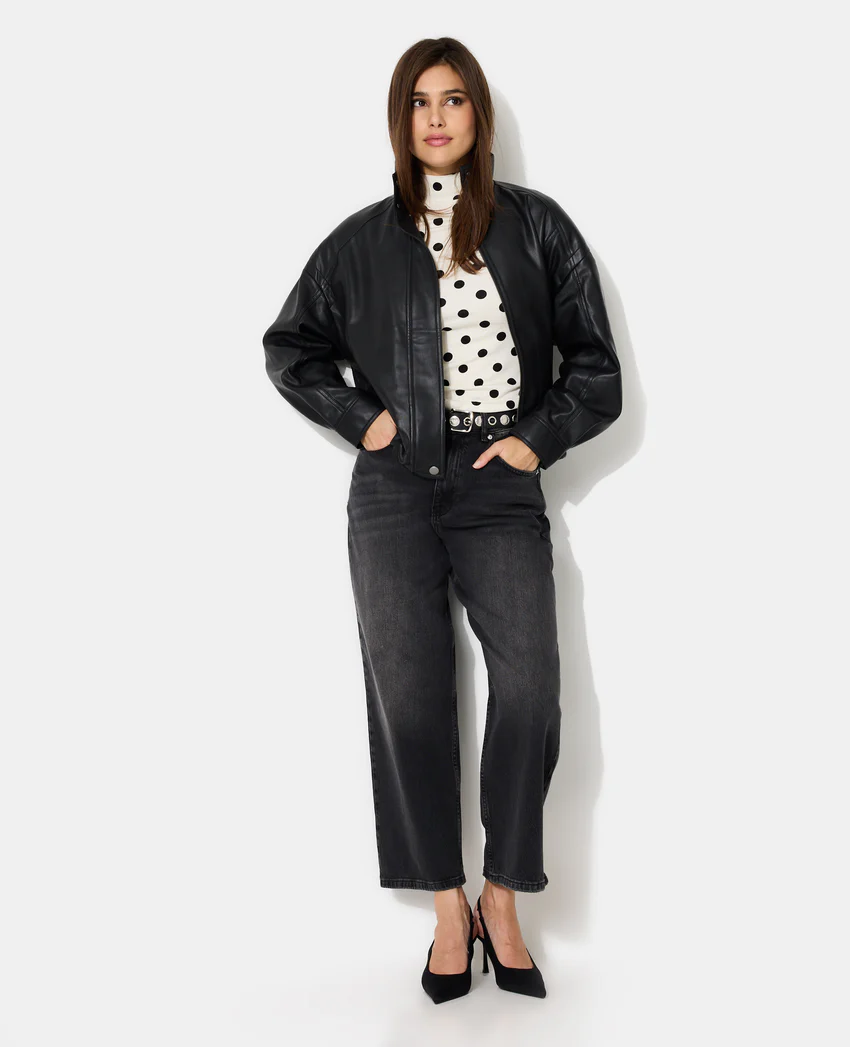 Pimkie Blouson boule en simili avec col montant
