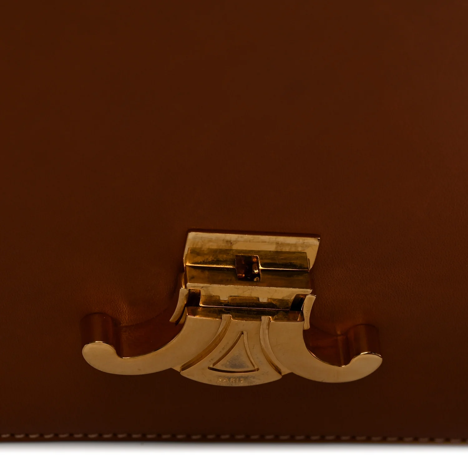 Natural Calfskin Medium Triomphe Tan - Top Club