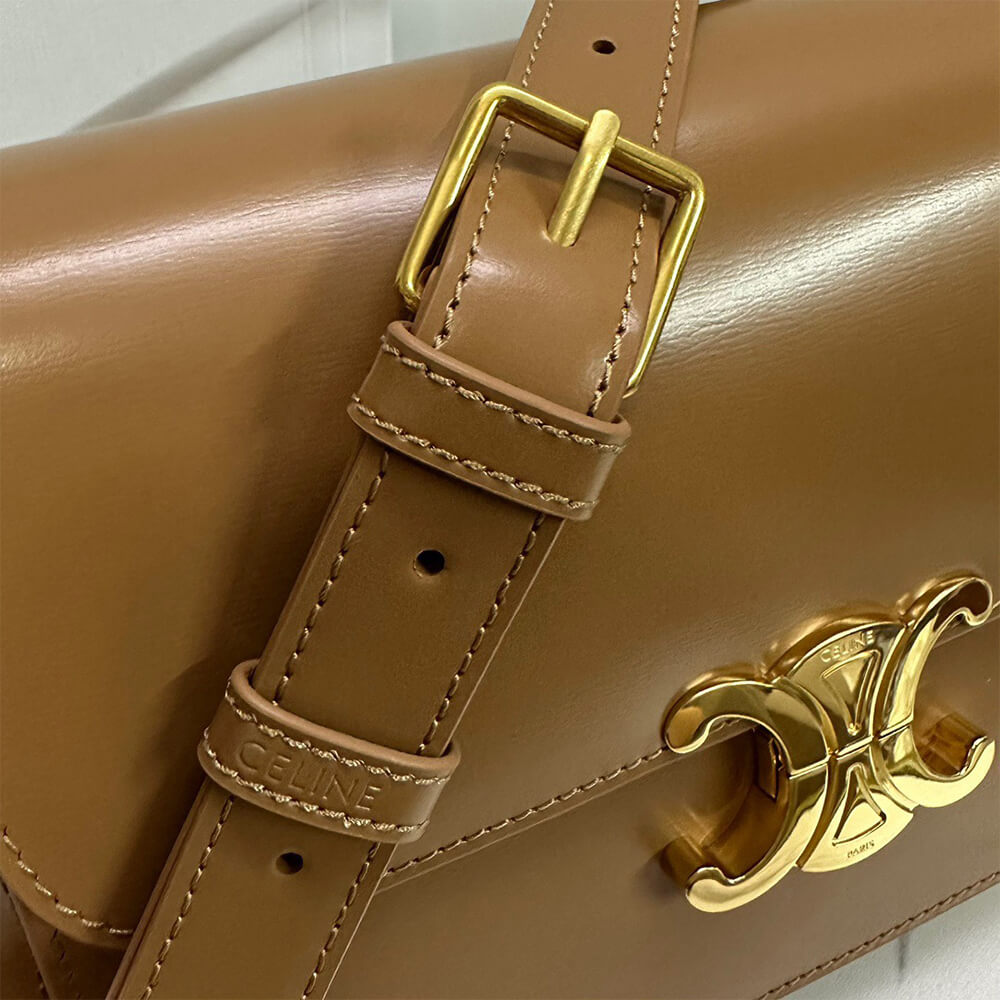 CELINE CLASSIQUE TRIOMPHE BAG in shiny calfskin(HIGH-END GRADE) - Top Club