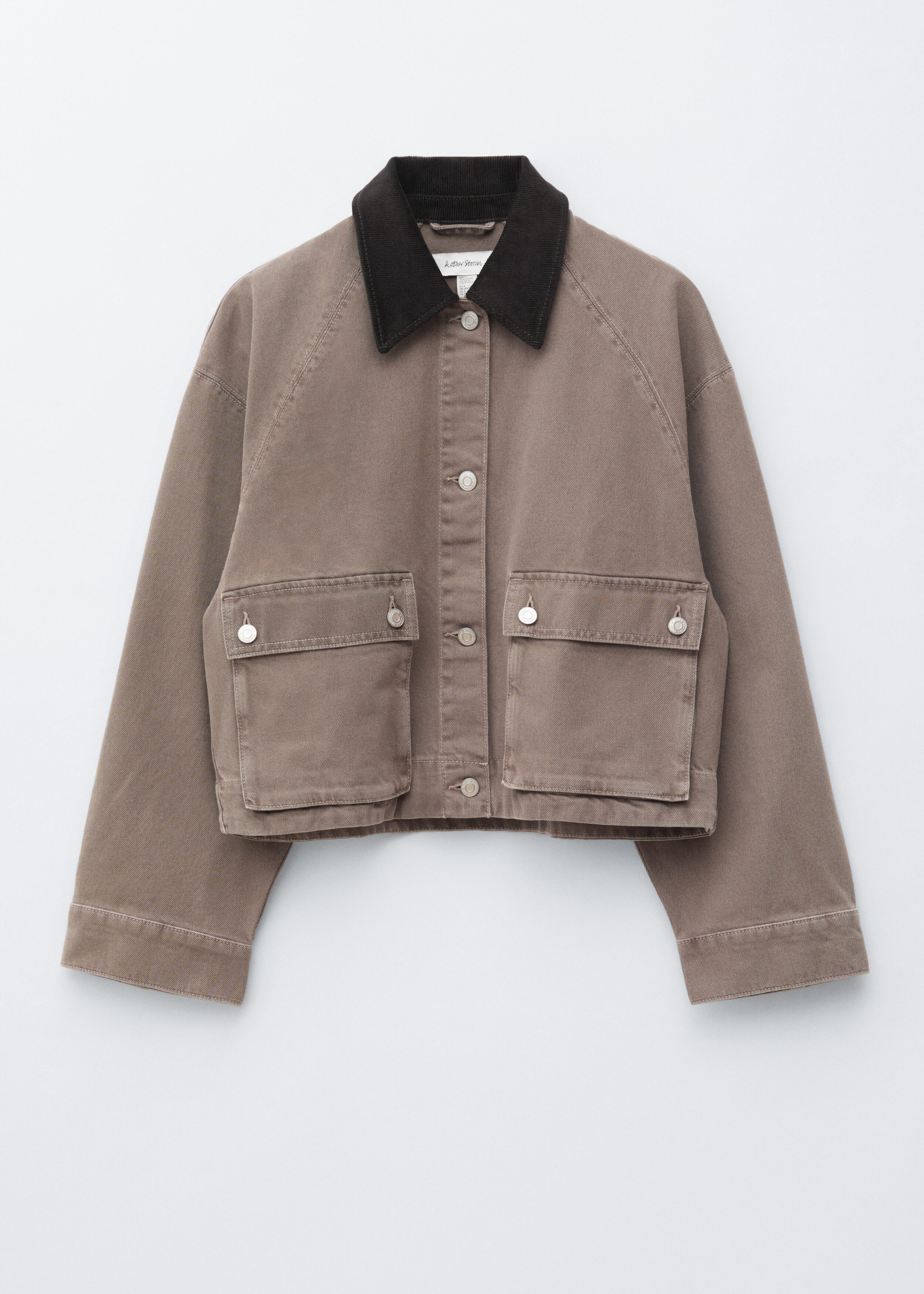 & Other Stories SHORT CORD-COLLAR DENIM JACKET