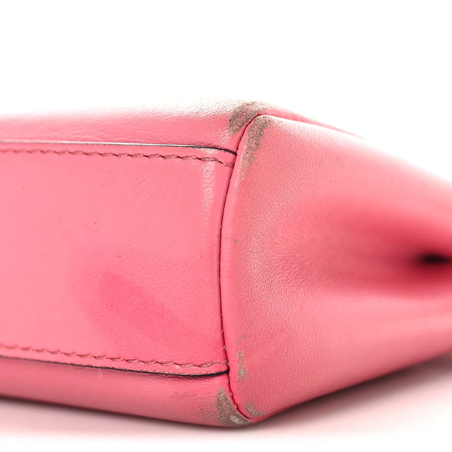 Shiny Nappa Micro Peekaboo Iconic Satchel  Rosa Fluo - Top Club