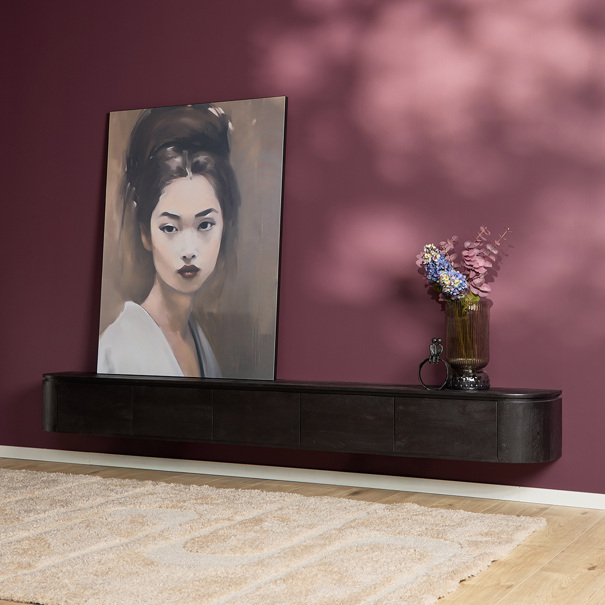 Tv meubel Houdini Zwart 280 cm