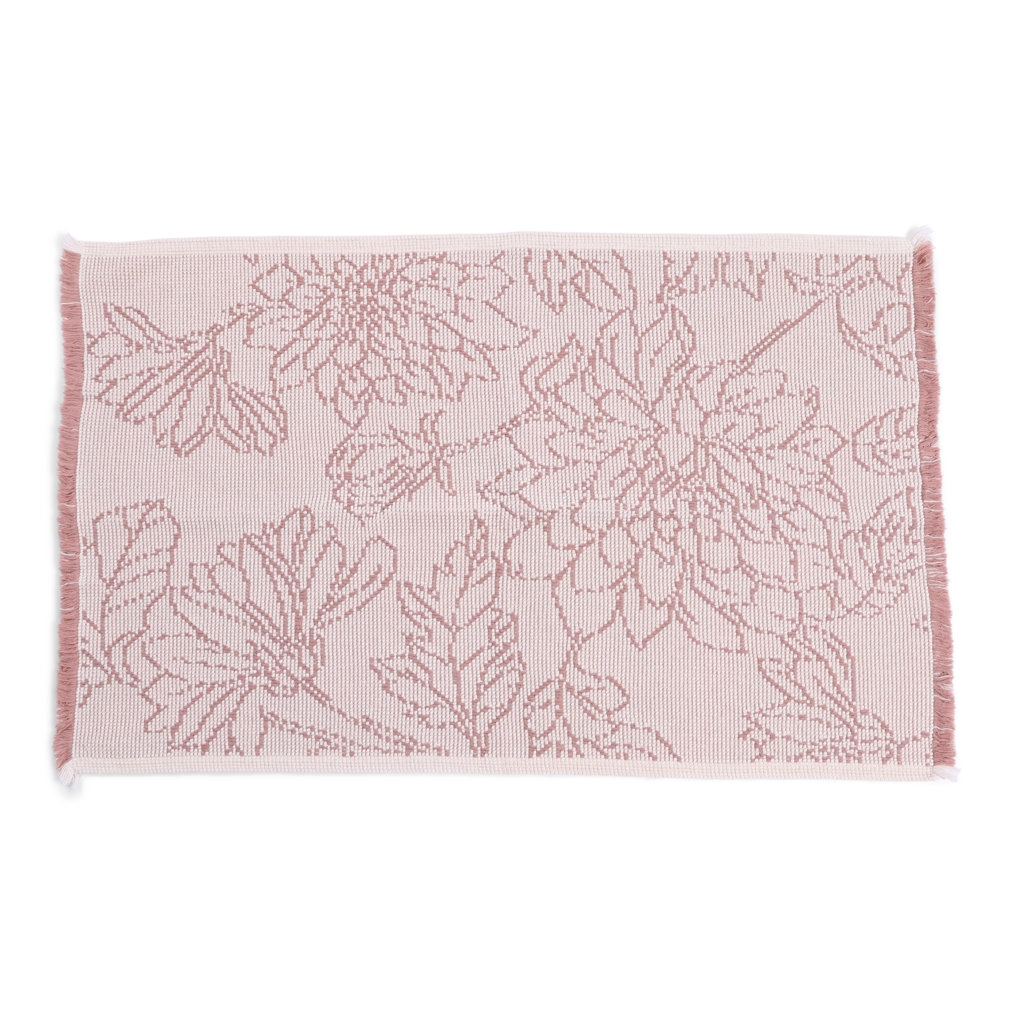 Badmat Fien blush/off white