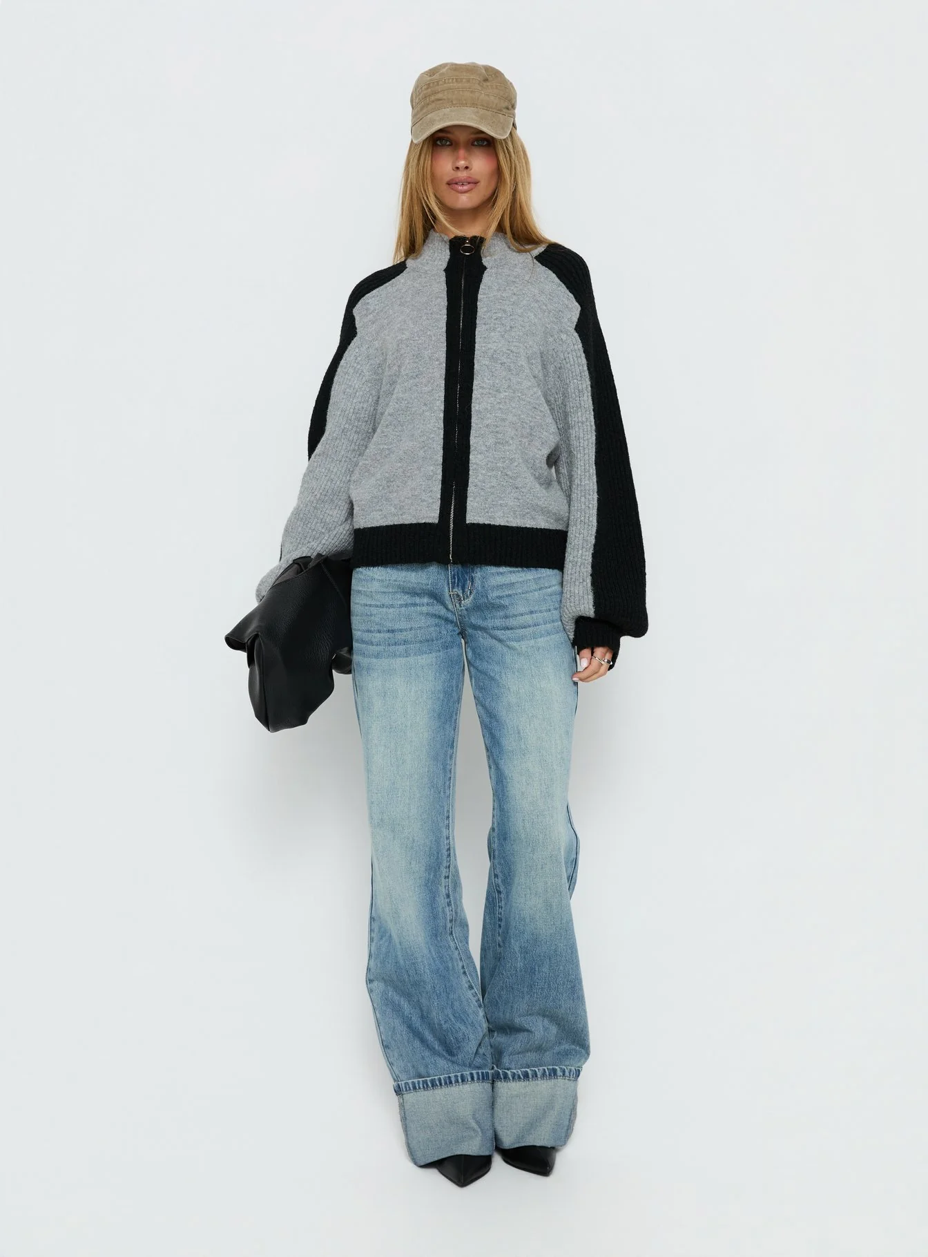 Asrar Jumper Grey / Black