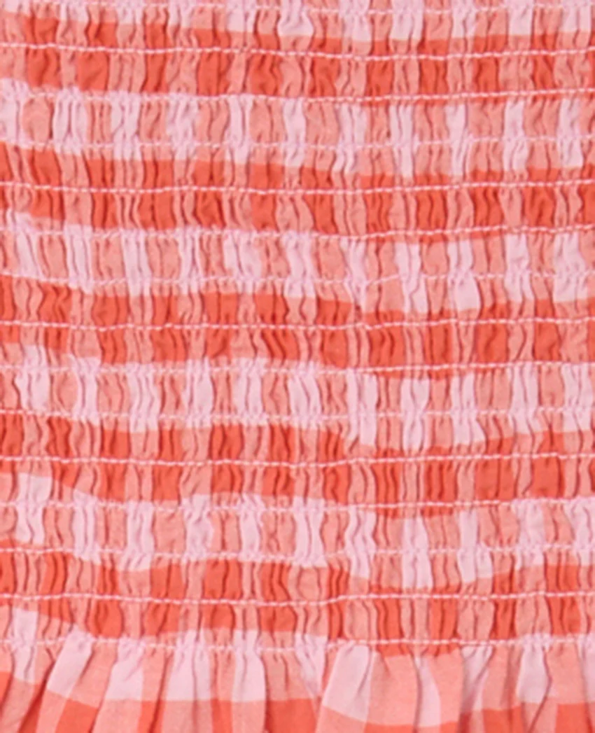 Pimkie Top smocké motif vichy