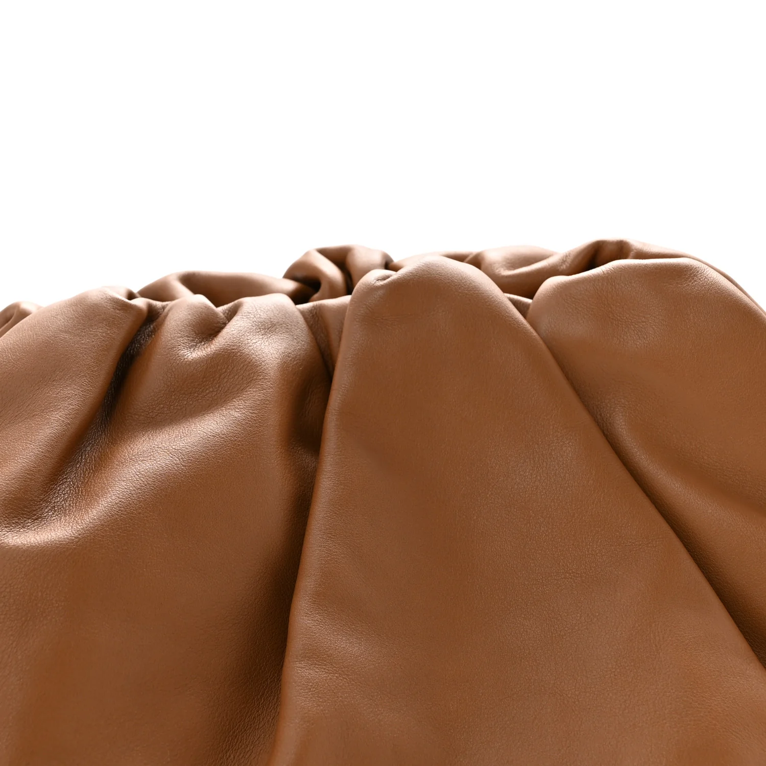 Smooth Butter Calf The Pouch Oversized Clutch Cammello - Top Club