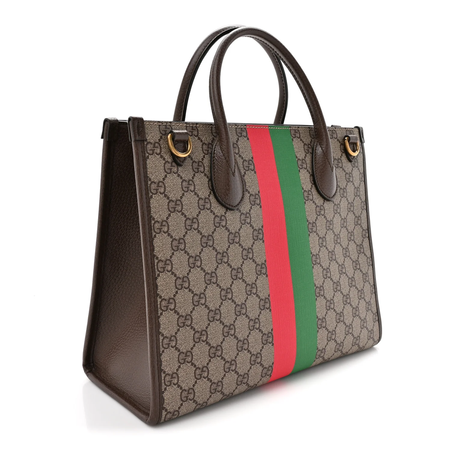 GG Supreme Monogram Textured Dollar Calfskin Web Gucci Tiger Small Retro Interlocking G Tote Bag Beige Ebony Live Red New Shamarock New Acero - Top Club