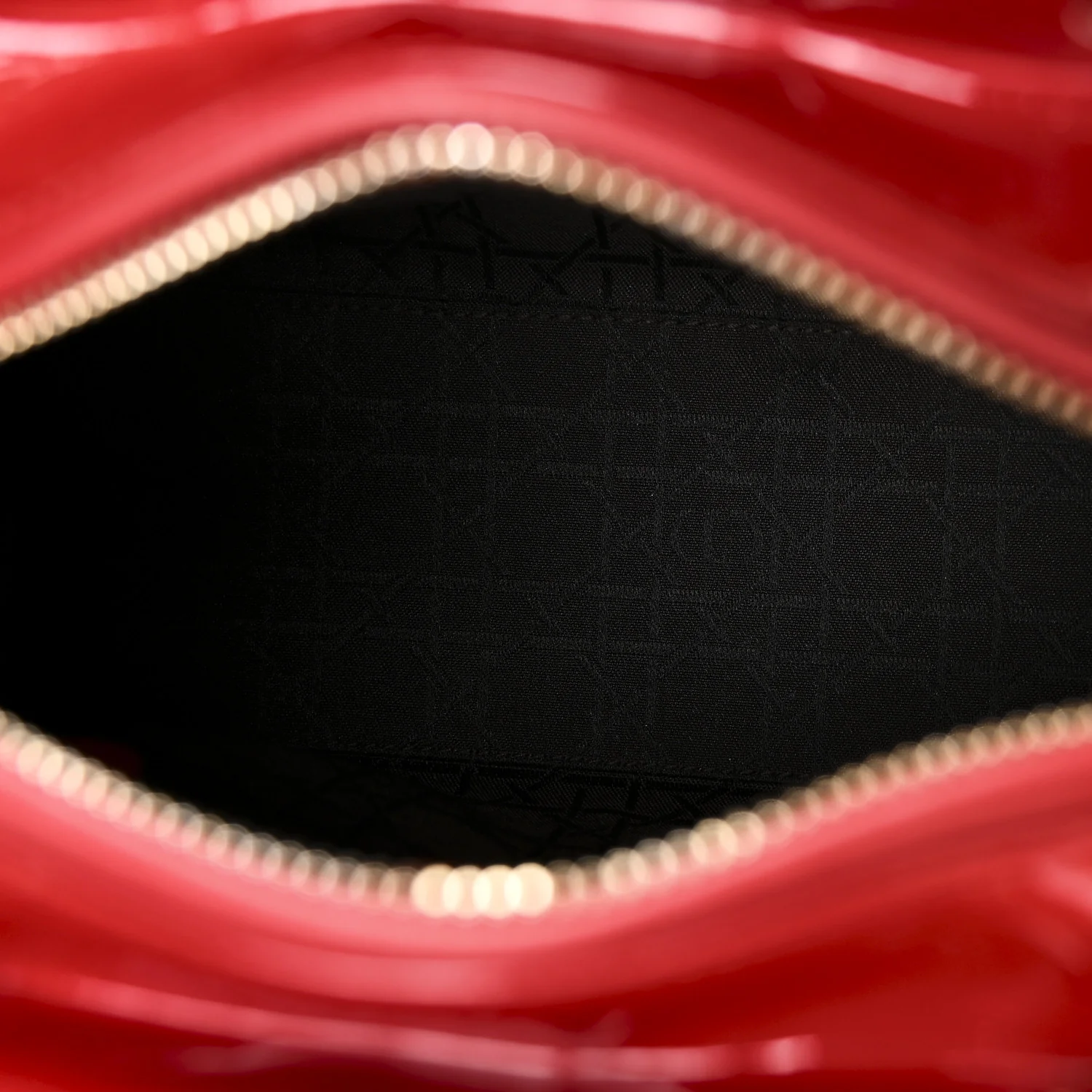 Patent Cannage Medium Lady Dior Red - Top Club