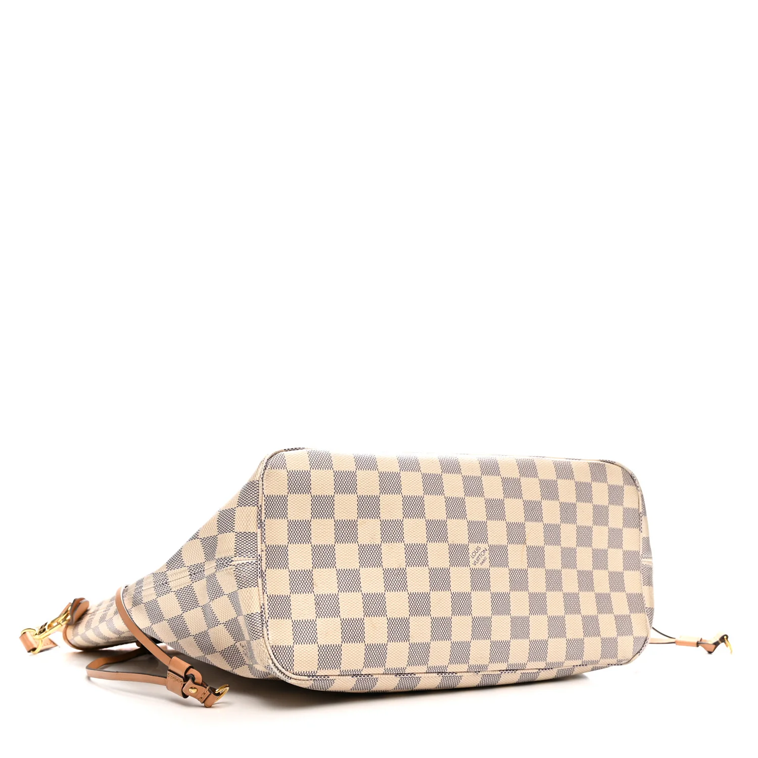Damier Azur Braided Neverfull MM Orange - Top Club