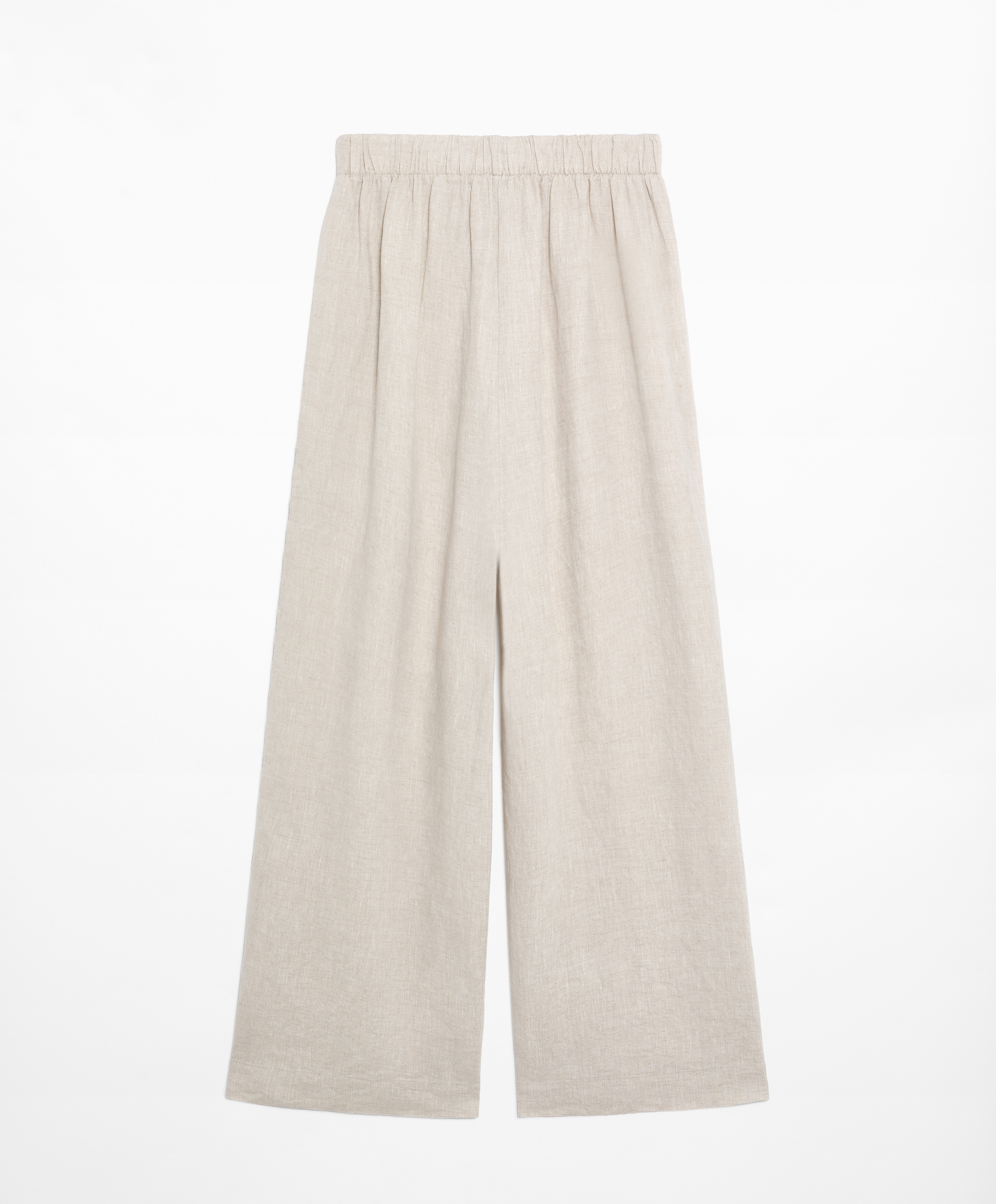 OYSHO Straight cut 100% linen trousers