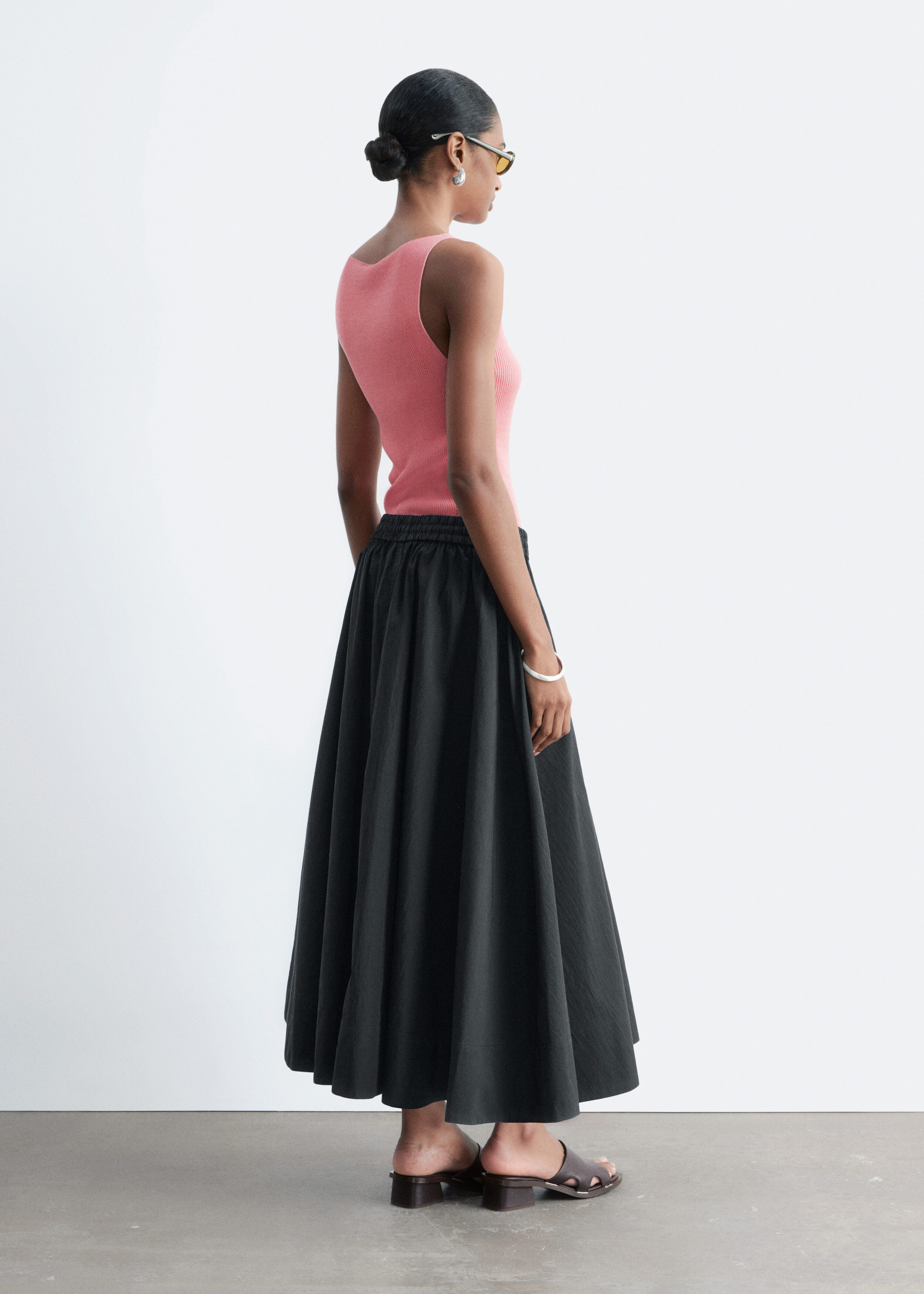 & Other Stories GATHERED A-LINE MAXI SKIRT
