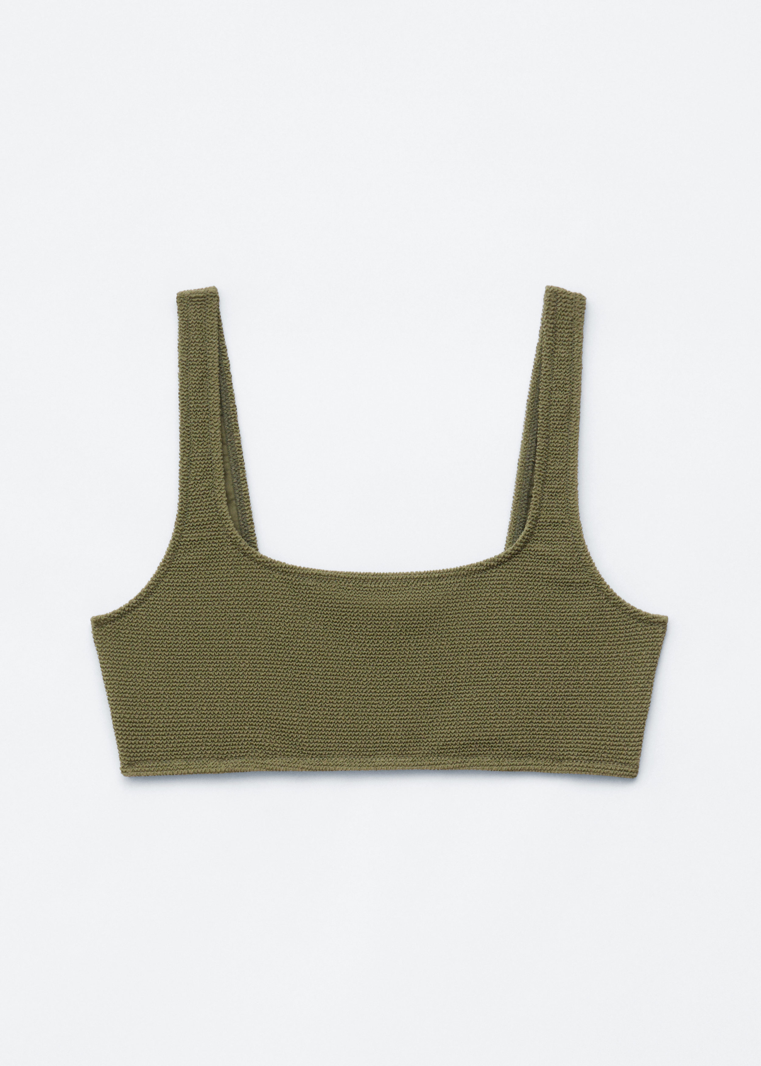 & Other Stories TEXTURED BIKINI TOP