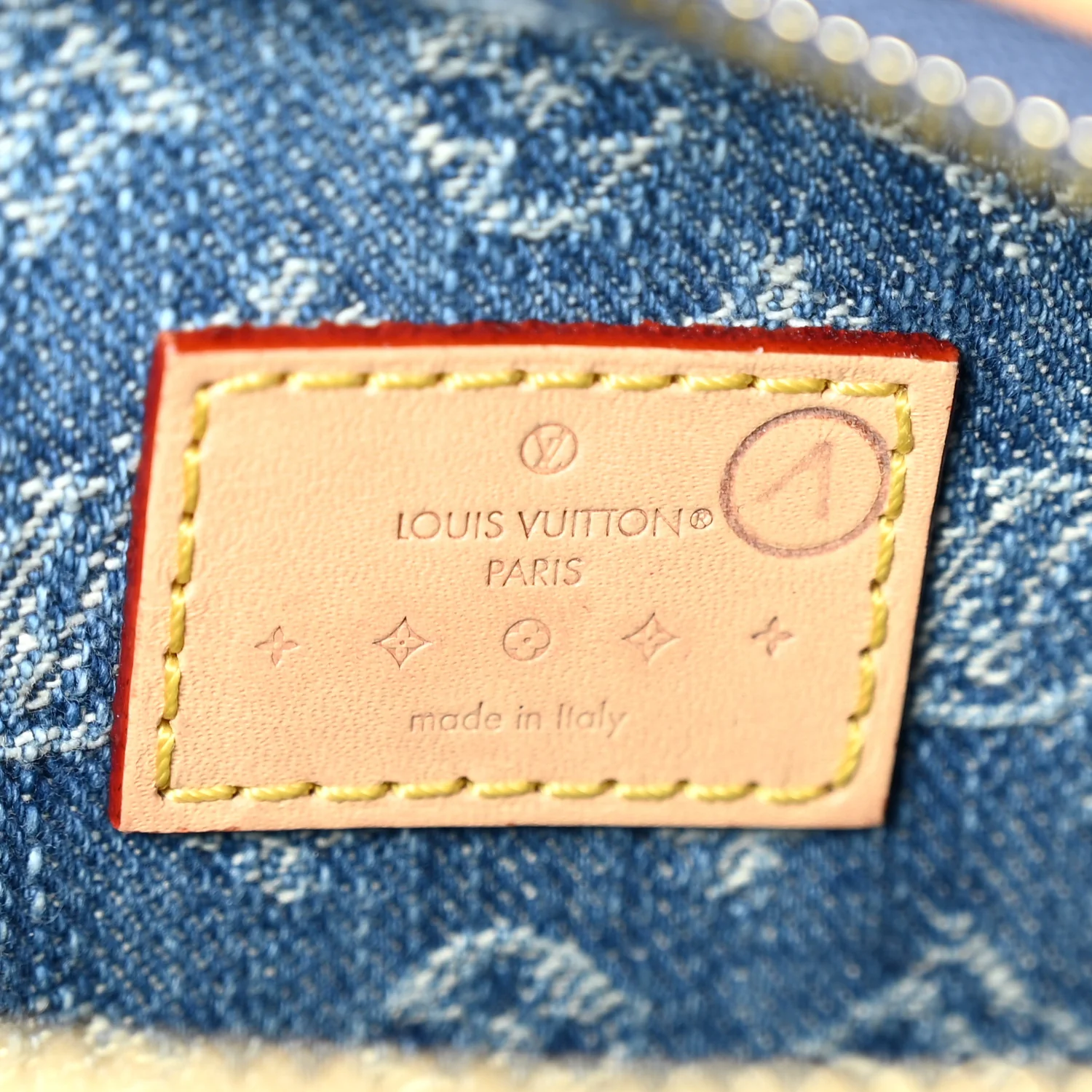 Monogram Denim High Rise Bumbag Blue - Top Club