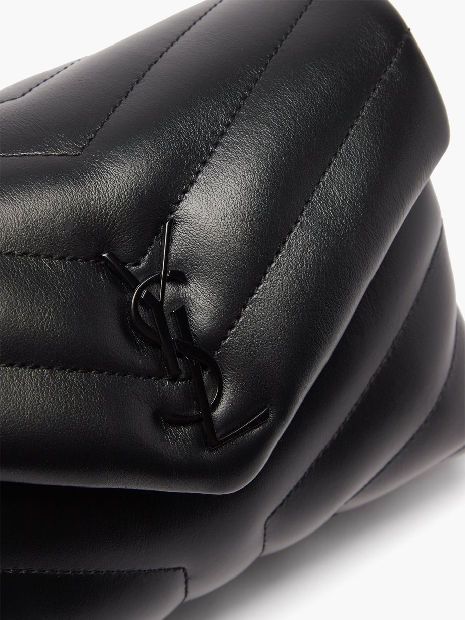 Y small Toy Loulou Leather Crossbody Bag �C Black - Top Club