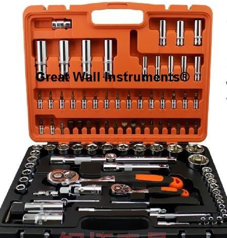 Auto Repair Tool Kit Auto Riparazione SET di chiavi Acciaio al cromo vanadio 94 Set