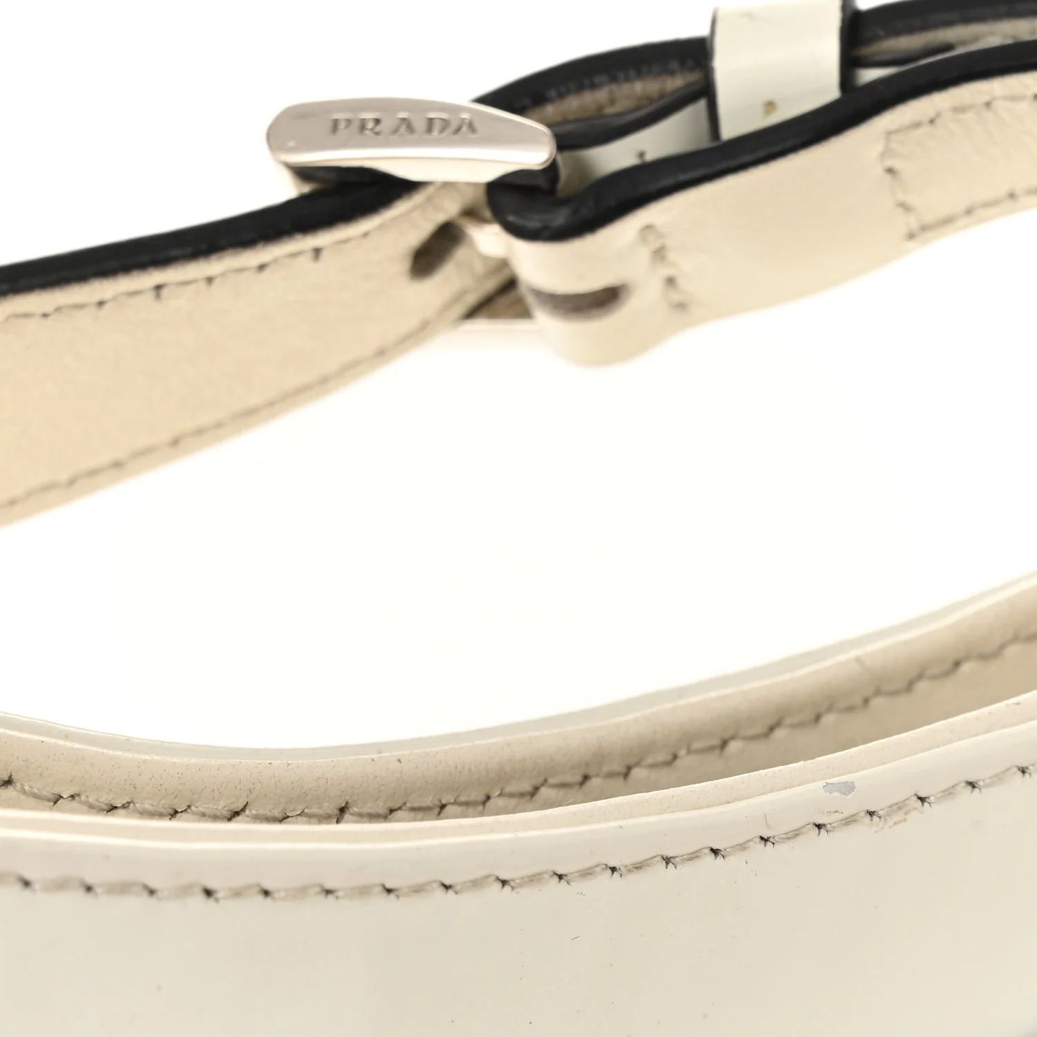 Spazzolato Cleo Adjustable Strap Shoulder Bag White - Top Club