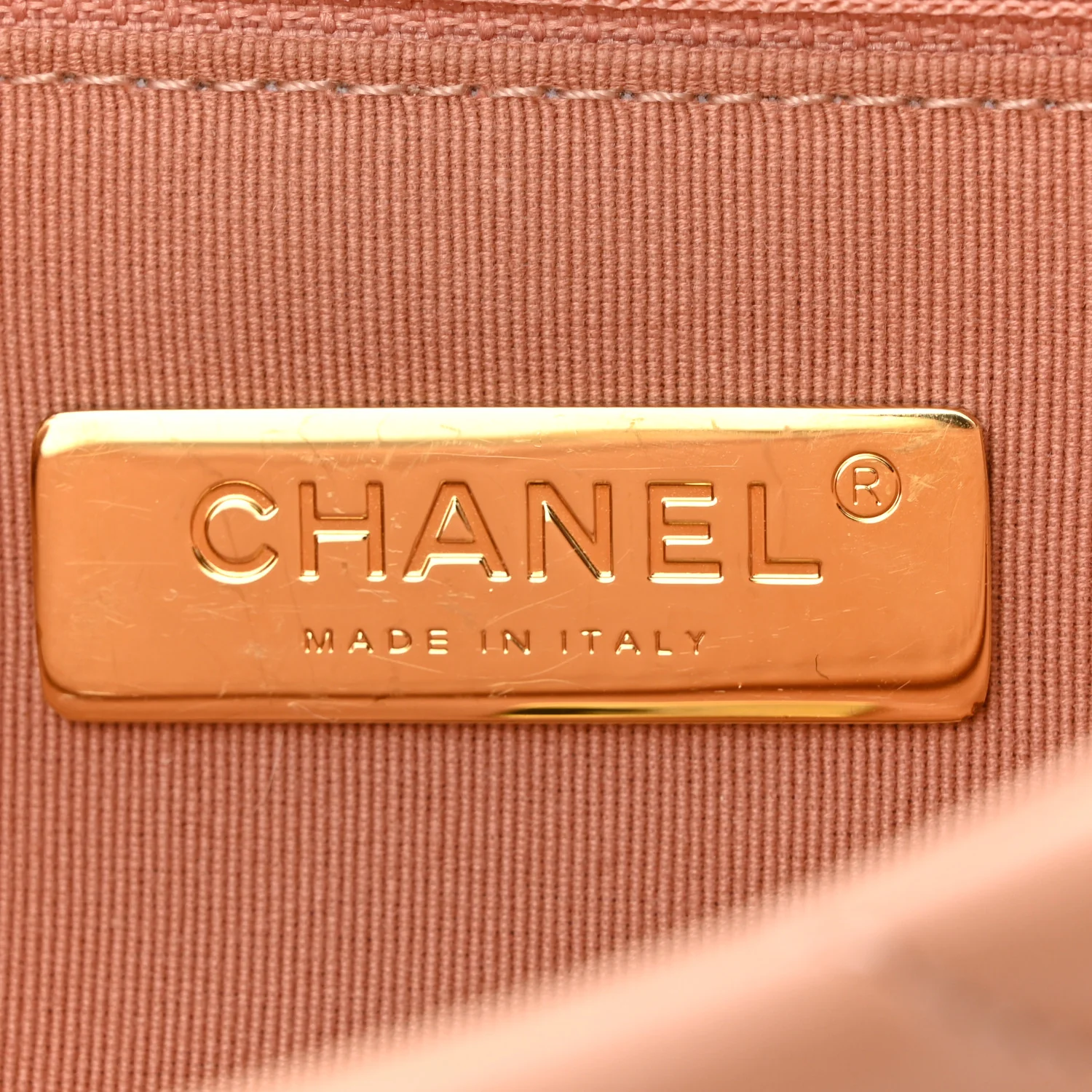 Lambskin Quilted Medium Chanel 19 Flap Beige - Top Club