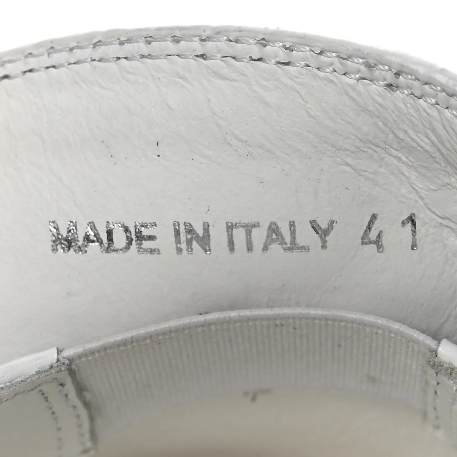 Spazzolato Triangle 50mm Loafers 41 White - Top Club