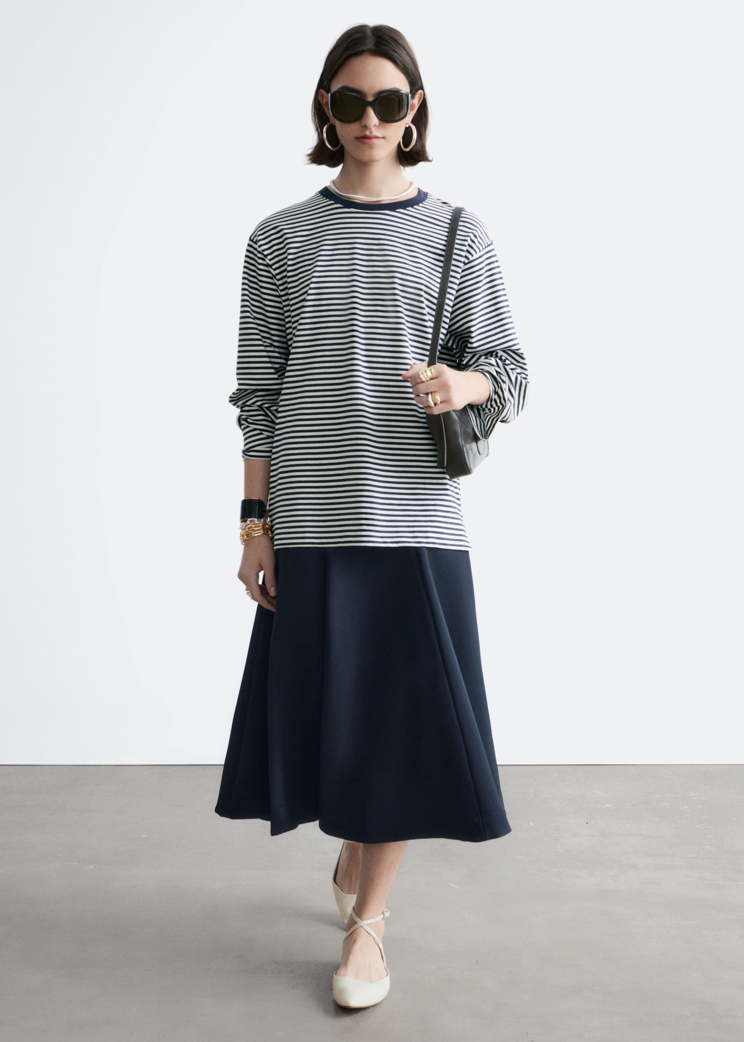 & Other Stories LONG-SLEEVE JERSEY TOP