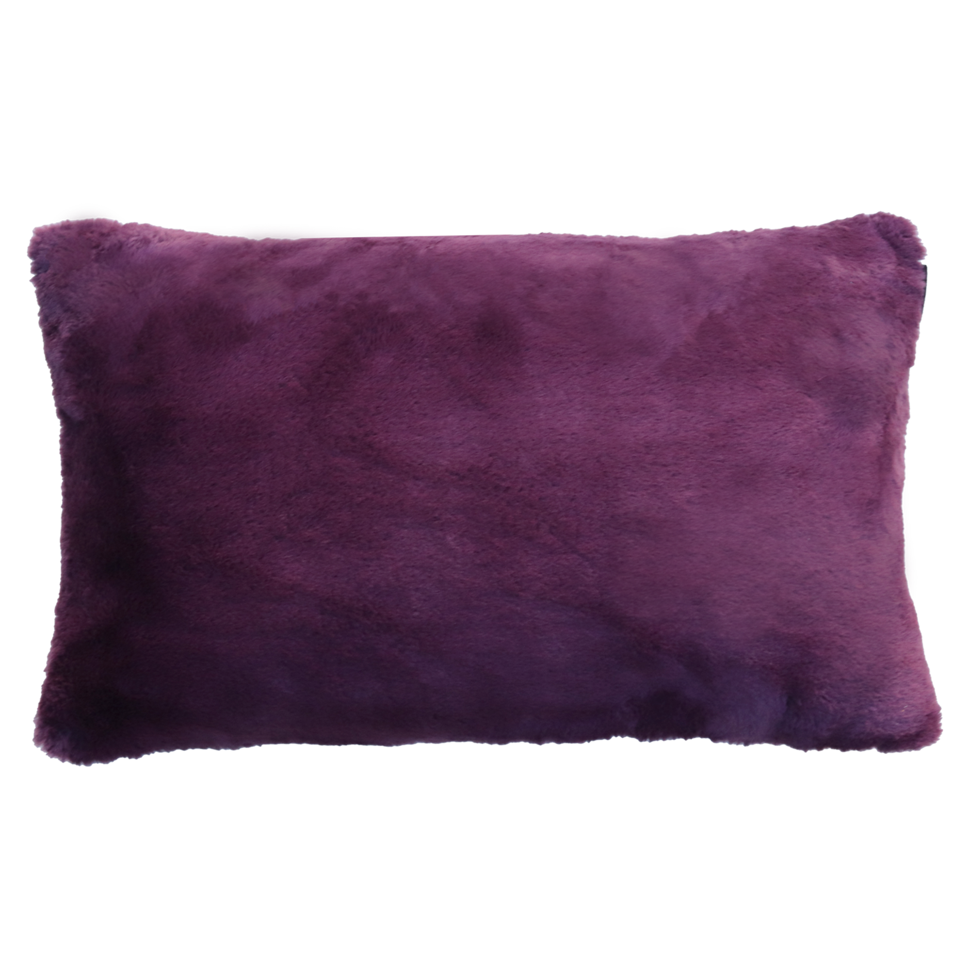 Sierkussen bont aubergine 55x36 cm