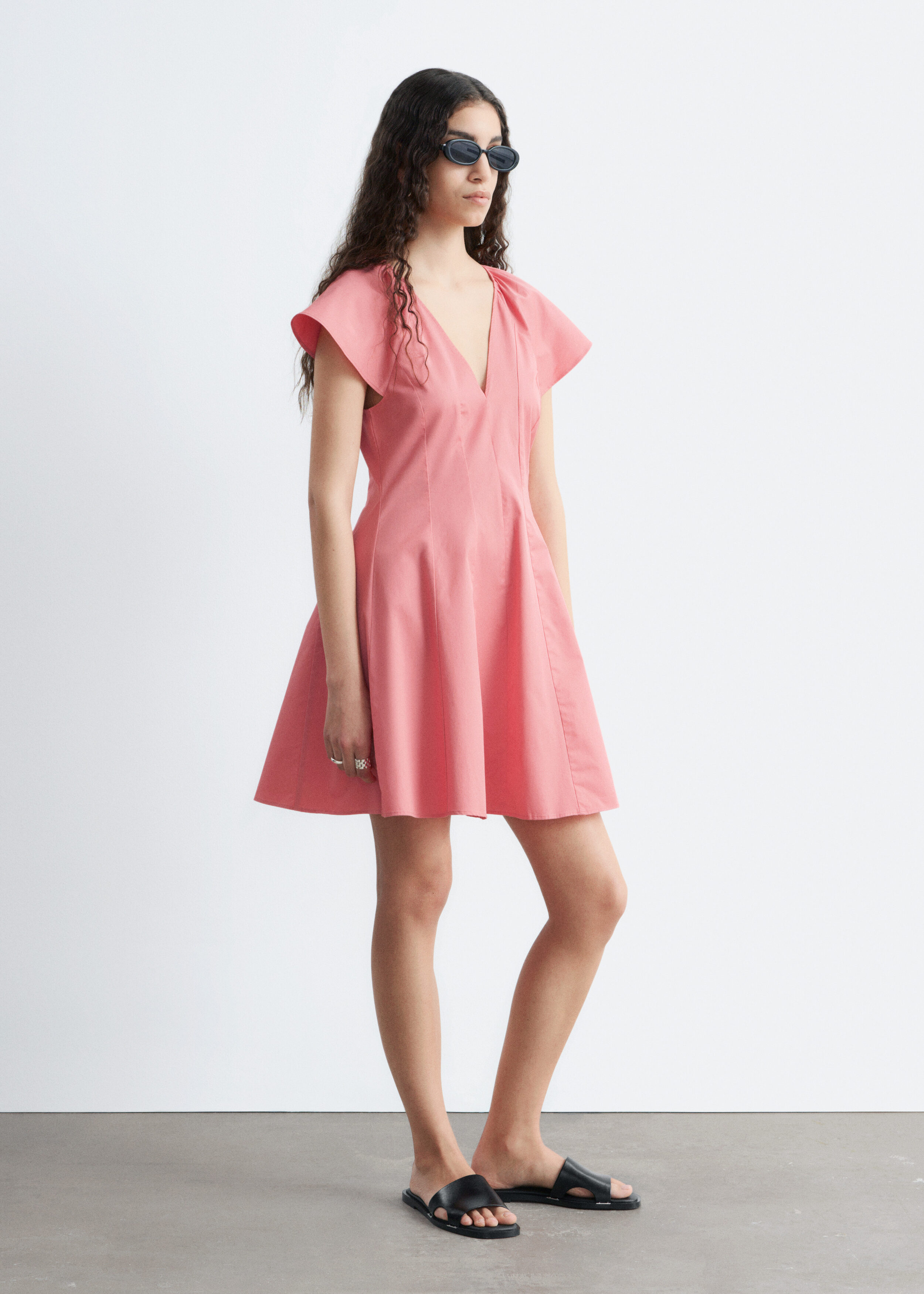 & Other Stories FLARED MINI DRESS
