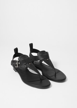 & Other Stories ANKLE-STRAP LEATHER SANDALS