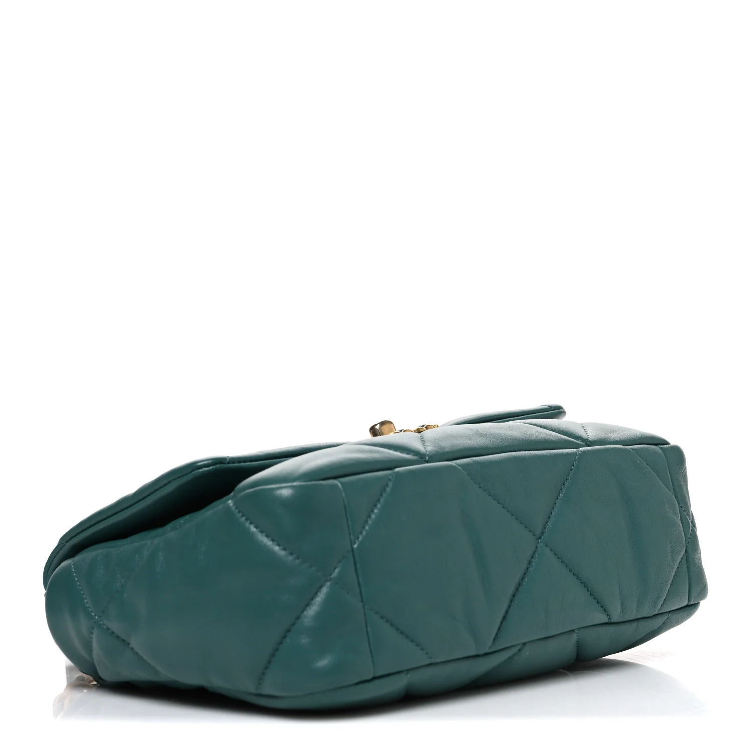 Lambskin Quilted Medium Chanel 19 Flap Green - Top Club