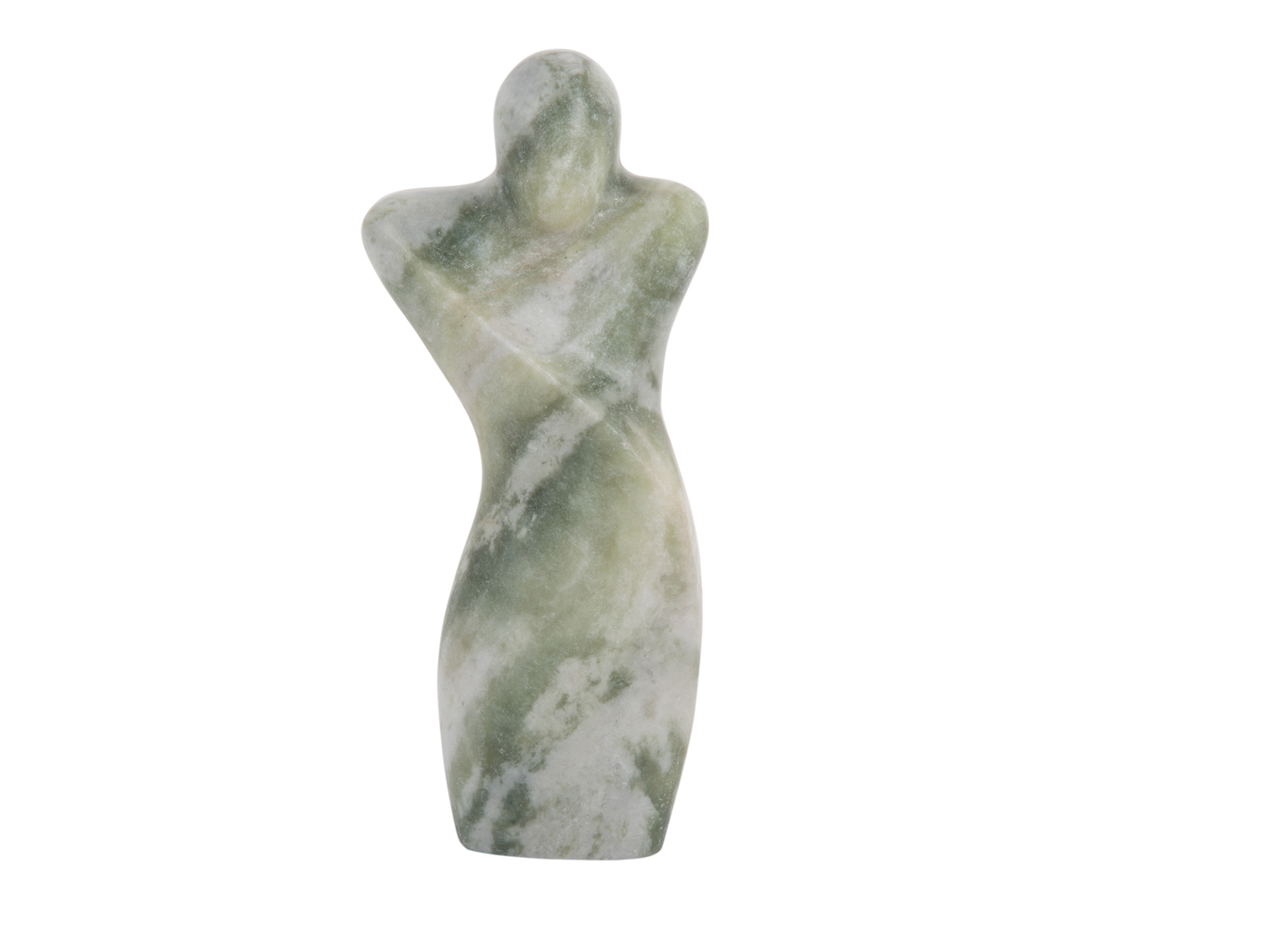 Statue Male abstract marble himalayan green