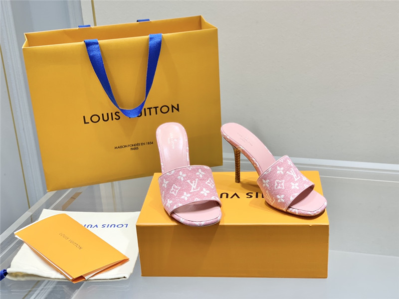 louis vuitton lv monogram high heel slippers - Sneaker Replica Workshop